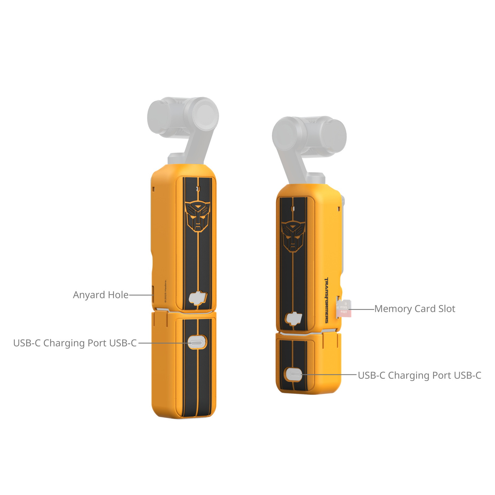 SmallRig Silicone Case Kit for DJI Osmo Pocket 3 (Basic) (BumbleBee Edition) 5114
