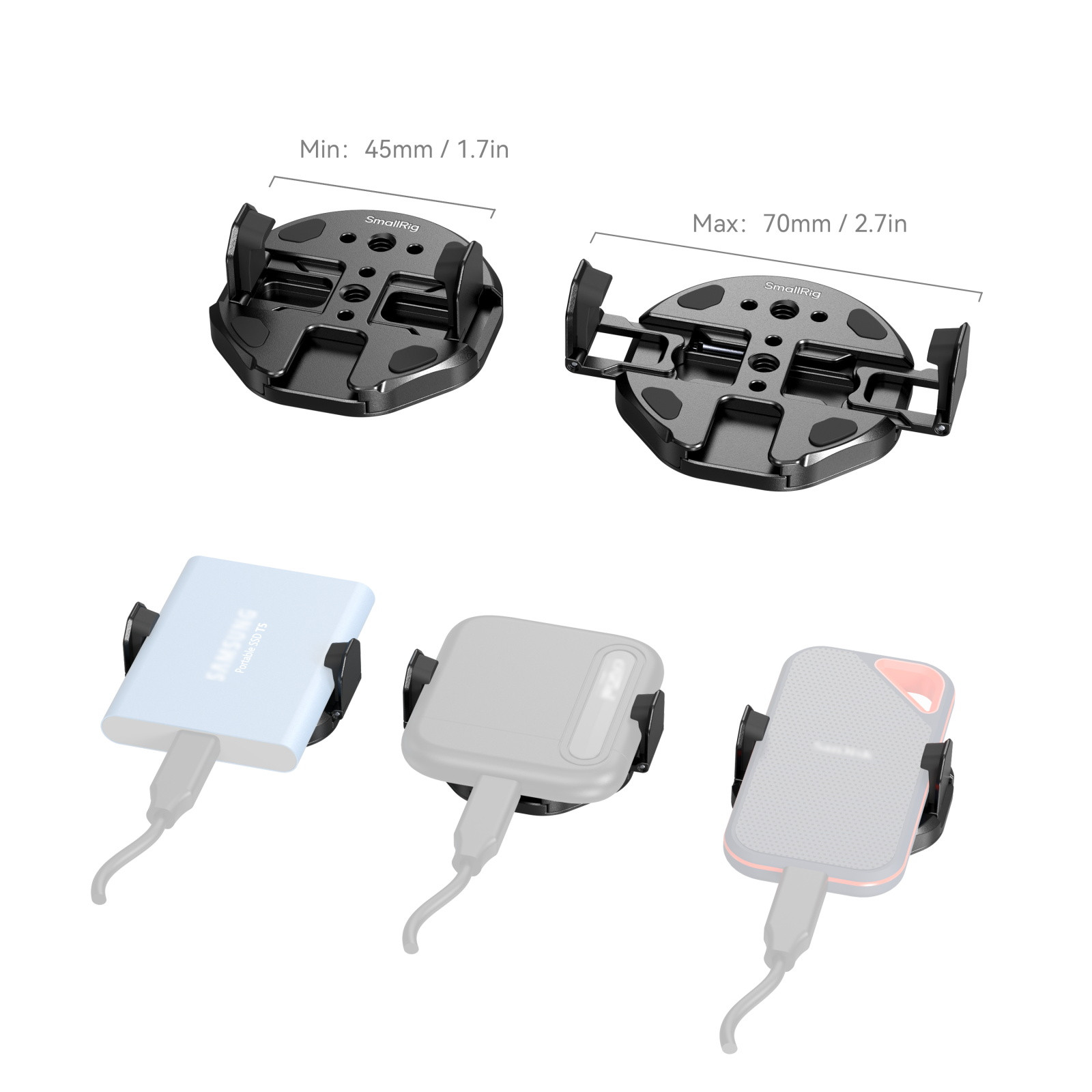 SmallRig Attachable Phone Clamp for External SSD 5157