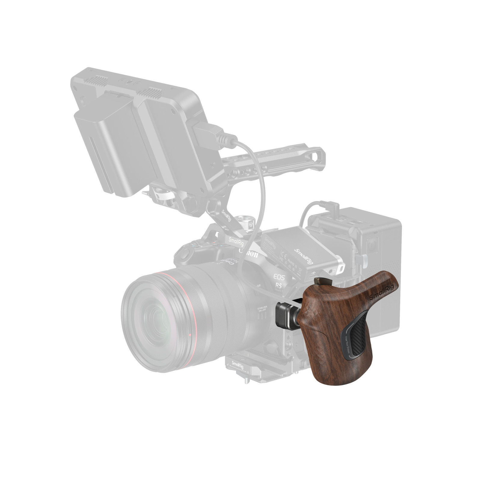 SmallRig "ImageGrip" Series Wooden Handle with NATO Clamp (Left Side) 5161