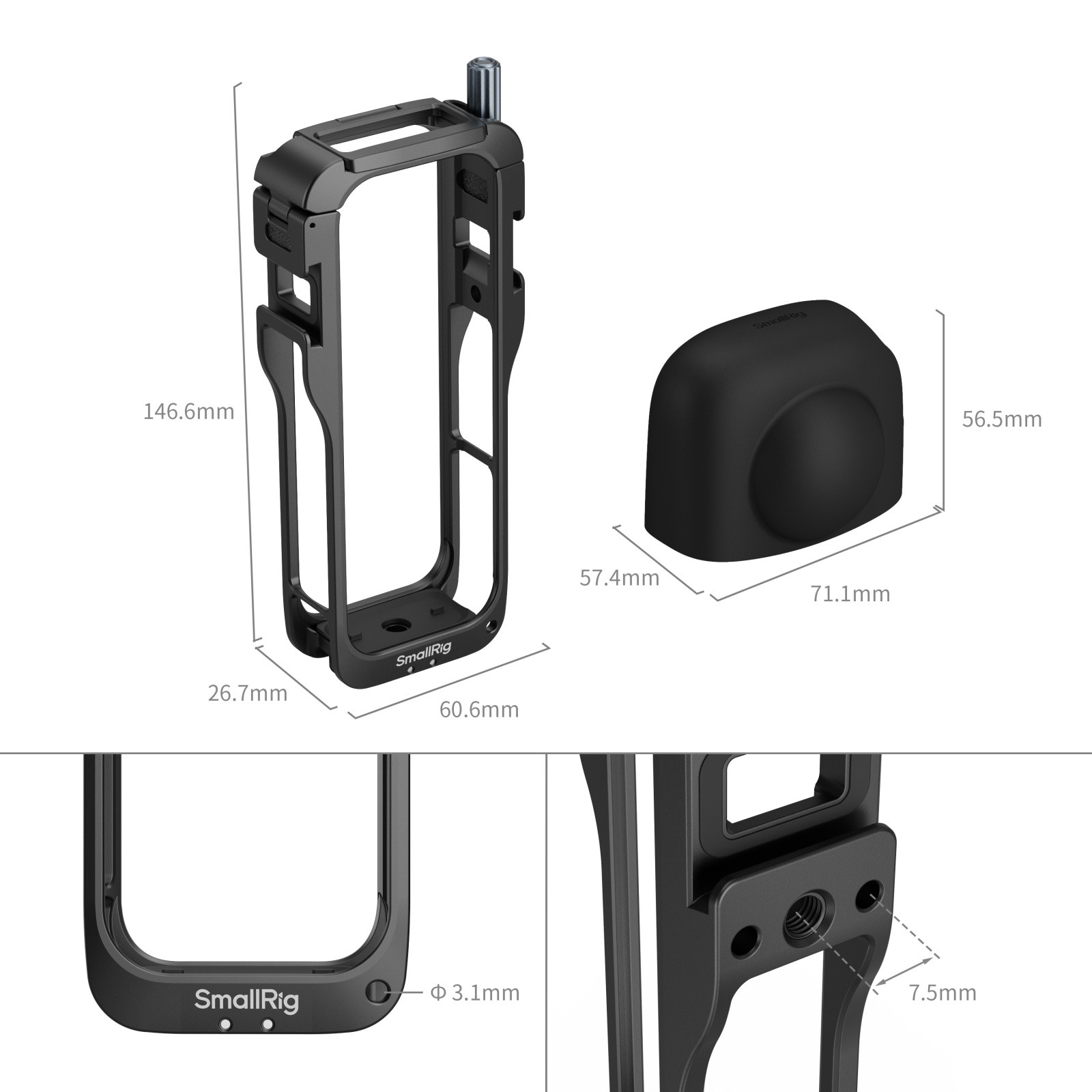 SmallRig Cage for Insta360 X5 5195