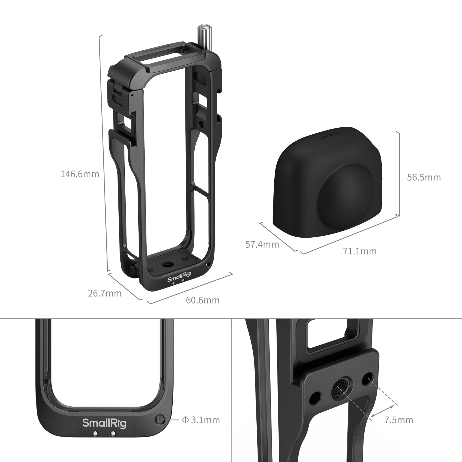 SmallRig Cage for Insta360 X5 5195