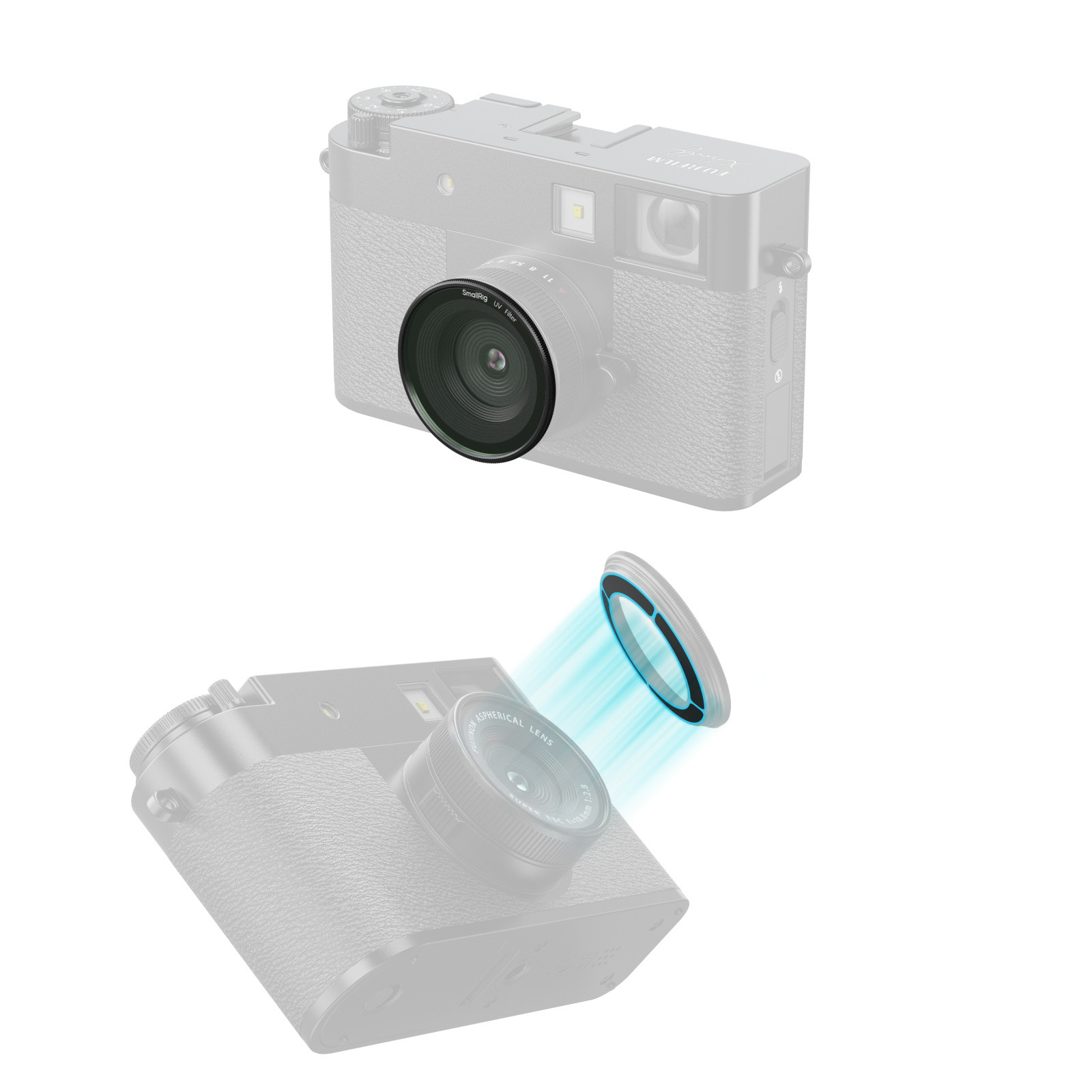 SmallRig Magnetic UV Filter for FUJIFILM X half (Black) 5214