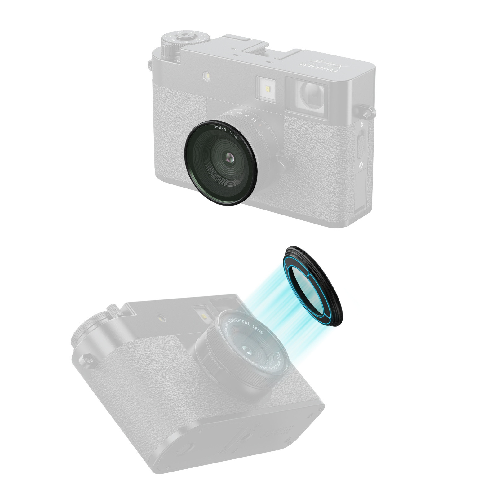 SmallRig Magnetic UV Filter for FUJIFILM X half (Black) 5214B