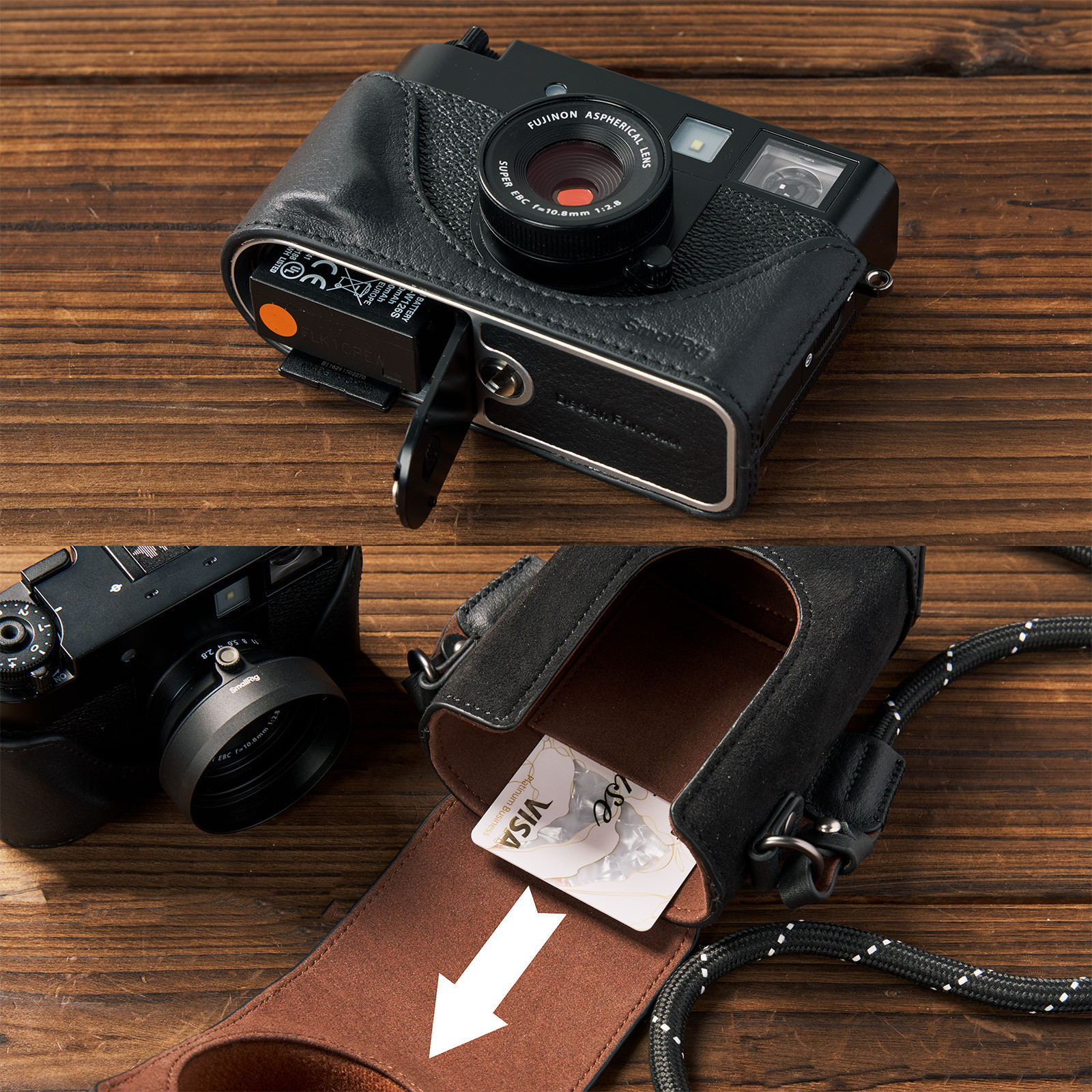 SmallRig Leather Case Kit for FUJIFILM X half (Black) 5219