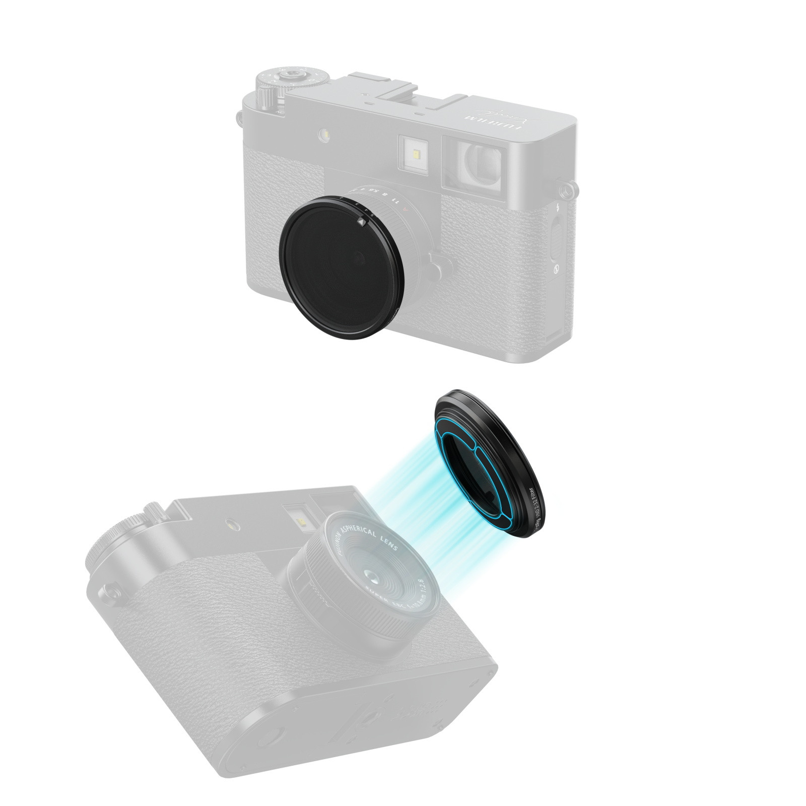SmallRig Magnetic VND Filter ND2 - ND32 for FUJIFILM X half (Black) 5225