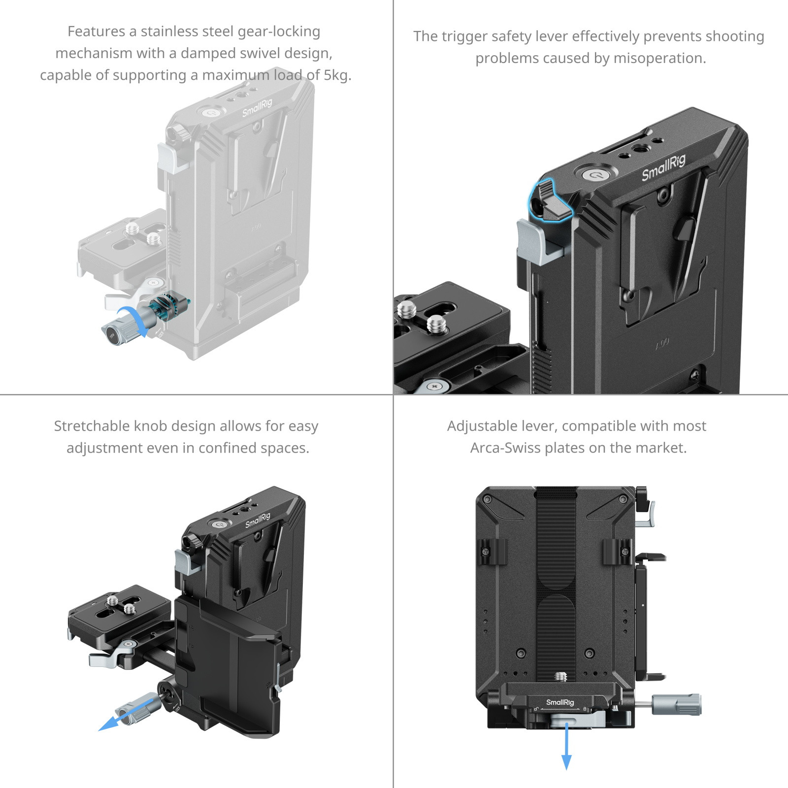 SmallRig V-Mount Battery Mount Plate Kit 5227
