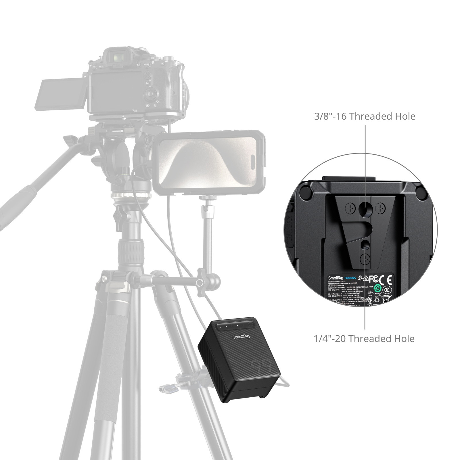 SmallRig VB99 Lite mini V-Mount Battery 5245