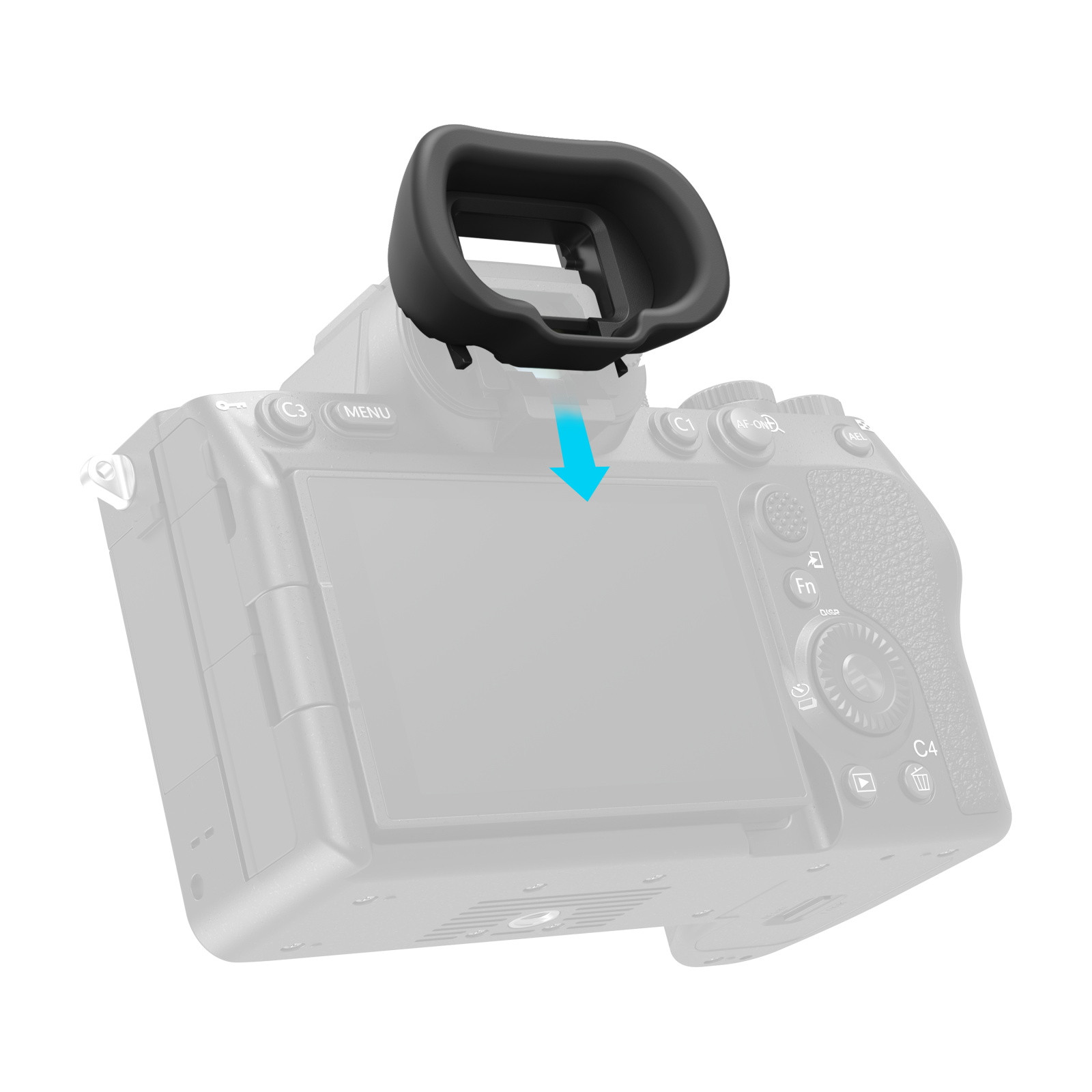 SmallRig Camera Viewfinder Eyecup for Selected Sony Alpha 1 / Alpha 7 / Alpha 9 Series Cameras 5255