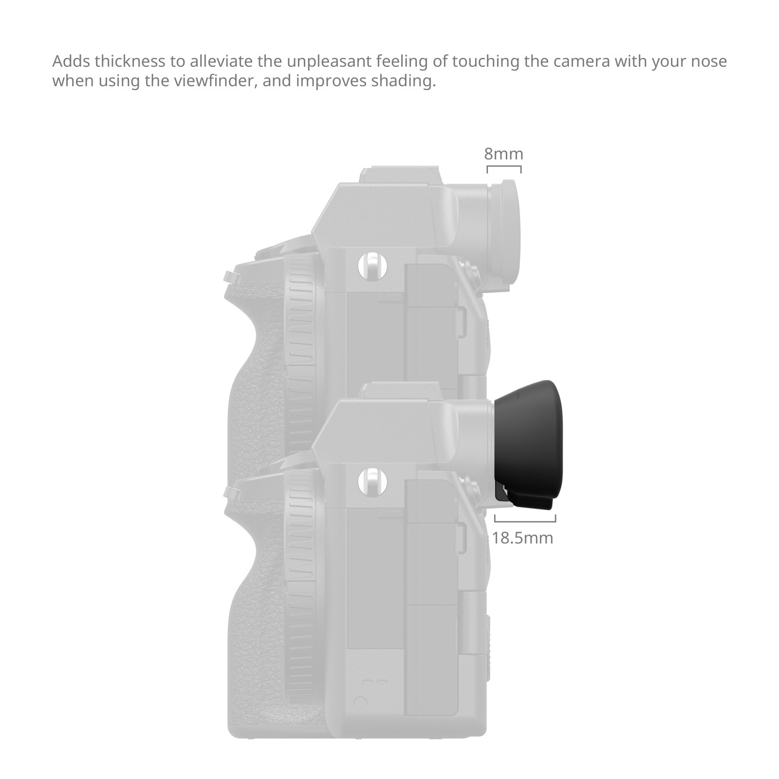 SmallRig Camera Viewfinder Eyecup for Selected Sony Alpha 1 / Alpha 7 / Alpha 9 Series Cameras 5255