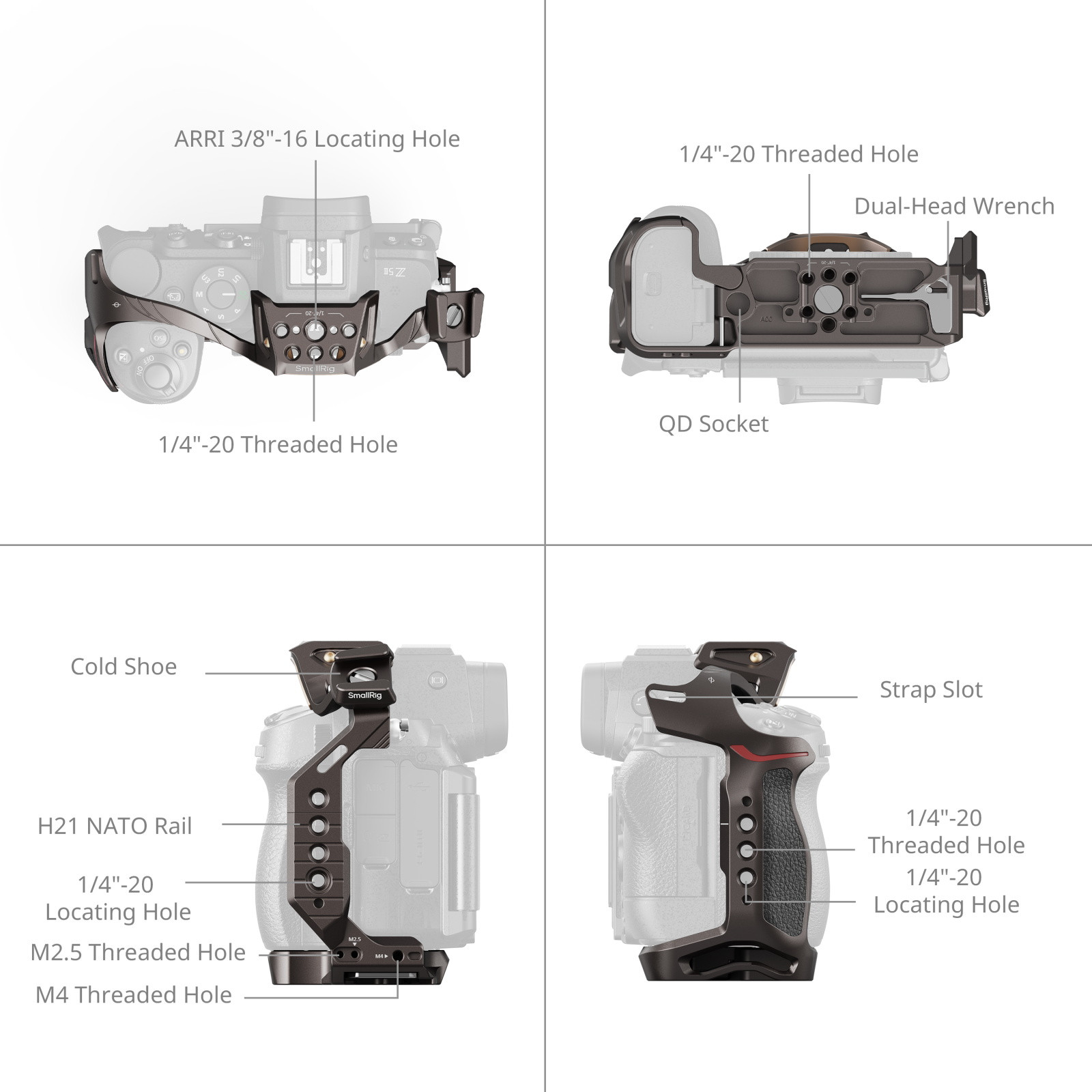 SmallRig "Night Eagle" Cage for Nikon Z5 / Z5II / Z6 / Z6II / Z7 / Z7II 5258