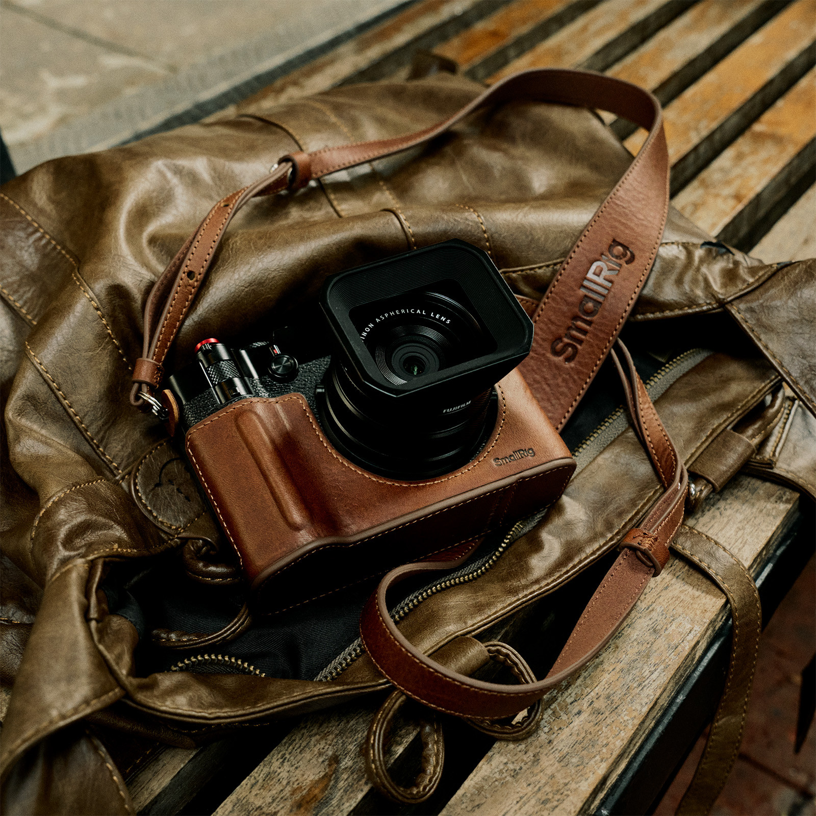 SmallRig Leather Case Kit for FUJIFILM GFX100RF (Brown) 5268