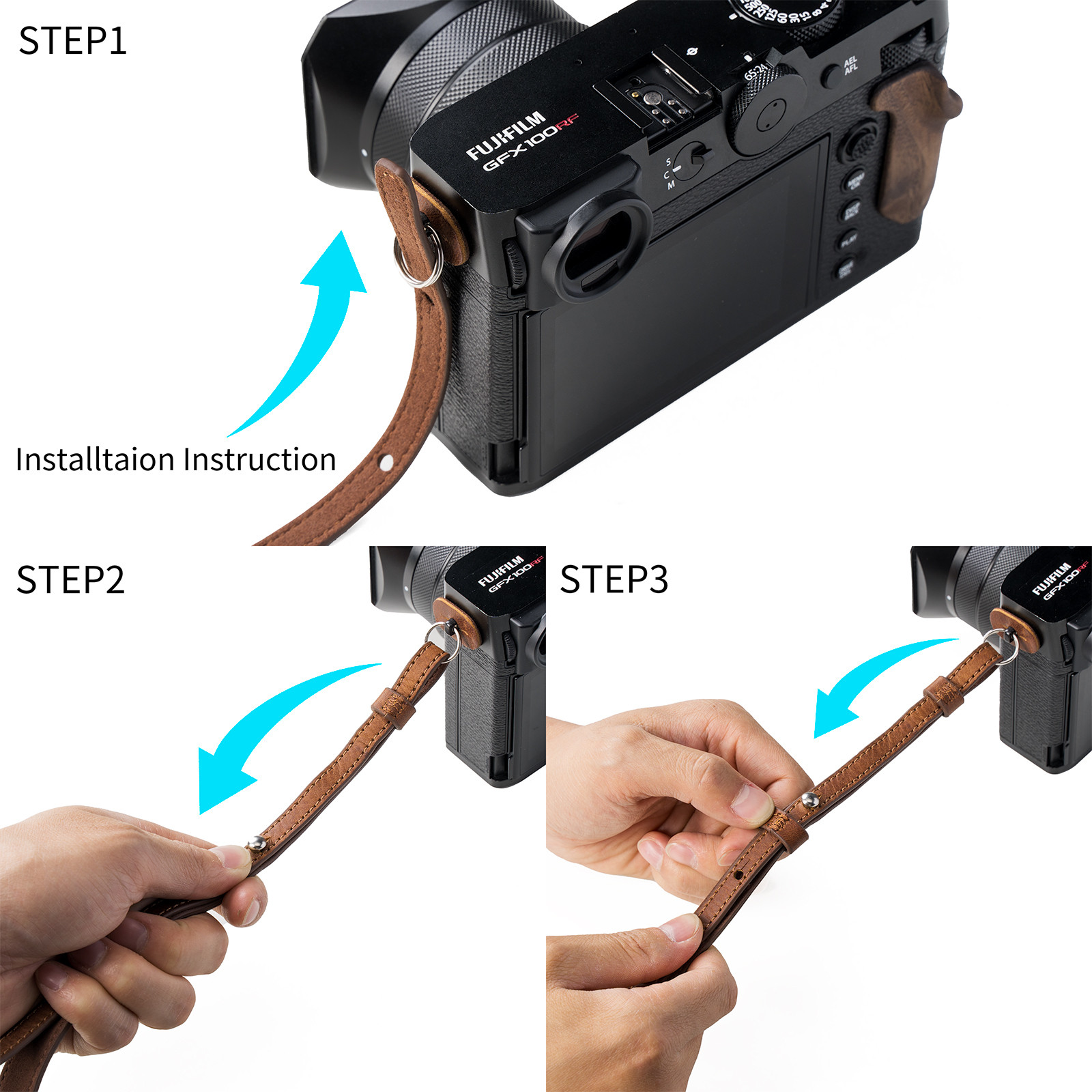 SmallRig Leather Case Kit for FUJIFILM GFX100RF (Brown) 5268