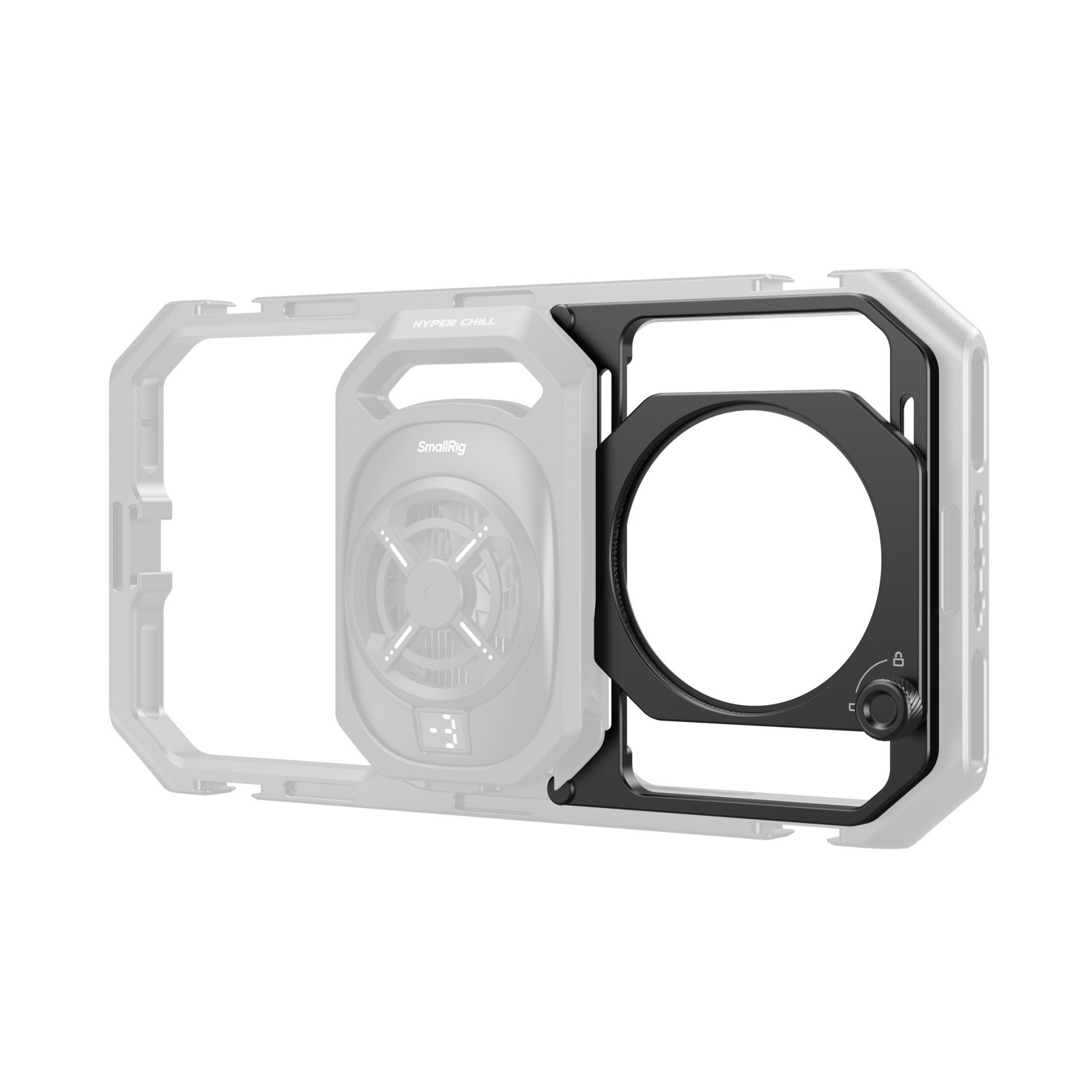 SmallRig 67mm Threaded Filter Adapter with Detachable Sunhoods for Universal Phone Cage (ID 4299B) 5277
