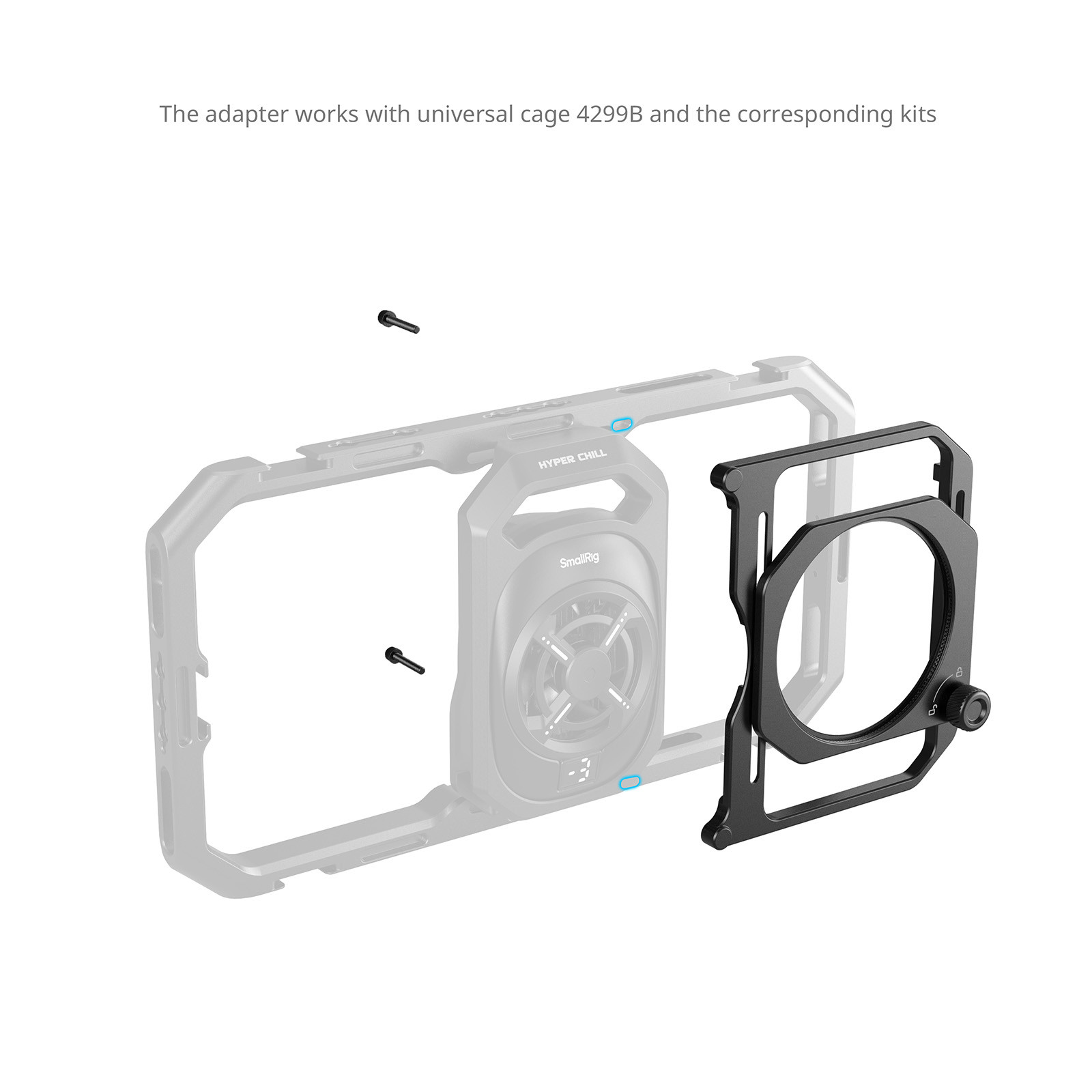 SmallRig 67mm Threaded Filter Adapter with Detachable Sunhoods for Universal Phone Cage (ID 4299B) 5277