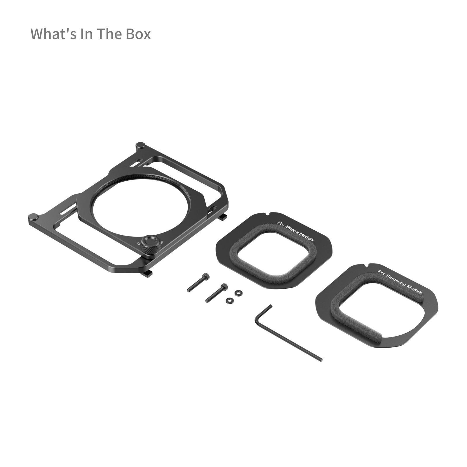 SmallRig 67mm Threaded Filter Adapter with Detachable Sunhoods for Universal Phone Cage (ID 4299B) 5277