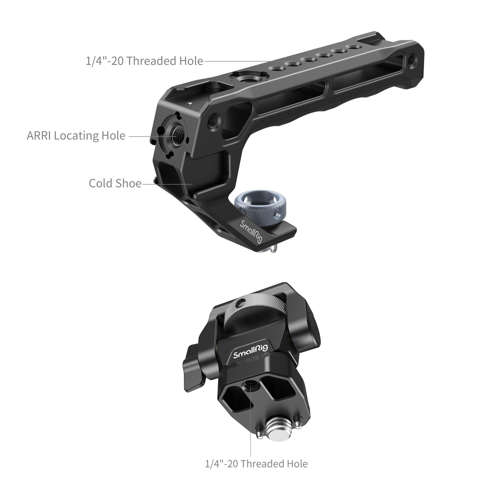 SmallRig Top Handle with Monitor Support Kit (Compatible with ARRI 3/8''-16 Screw) 5323