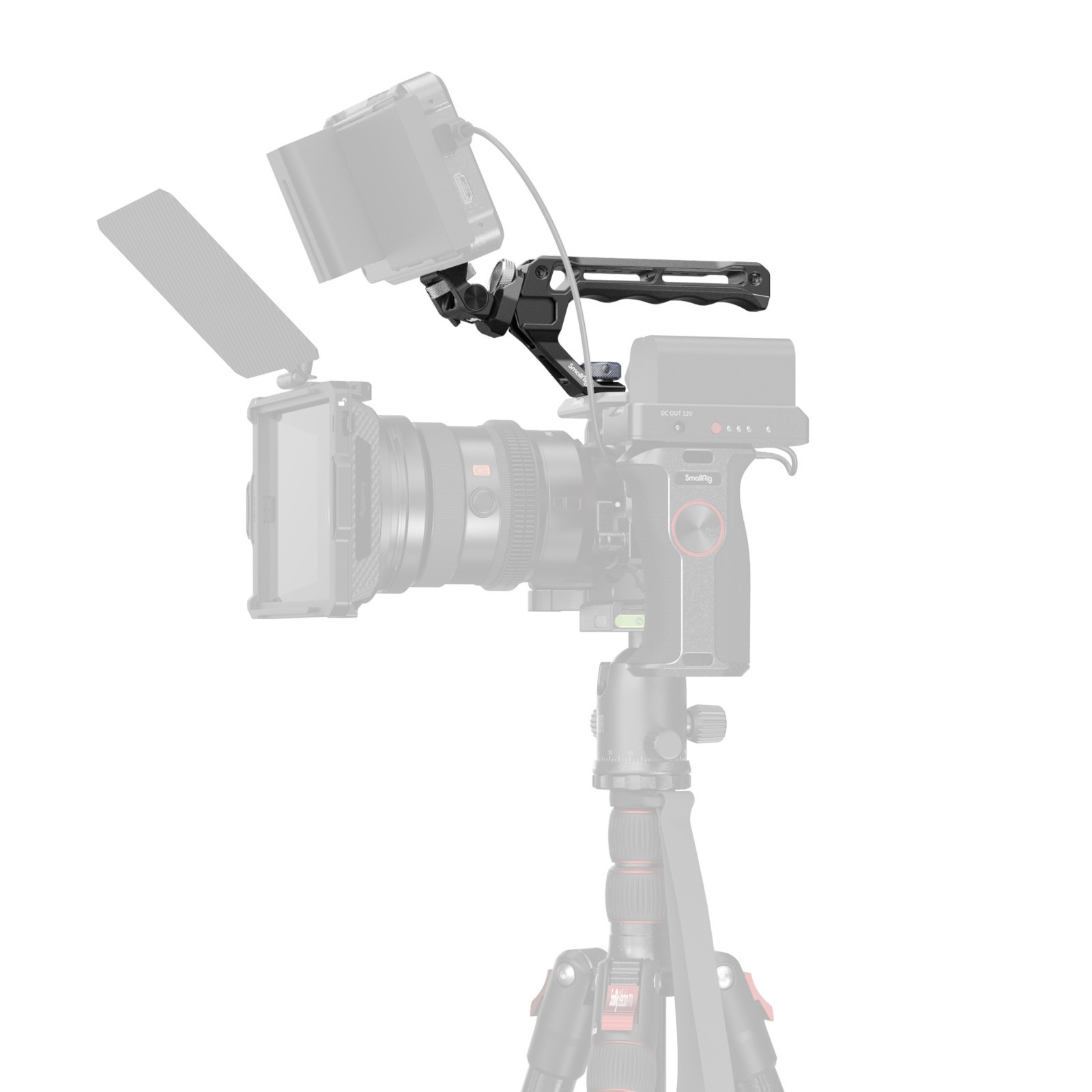 SmallRig Top Handle with Monitor Support Kit (Compatible with ARRI 3/8''-16 Screw) 5323