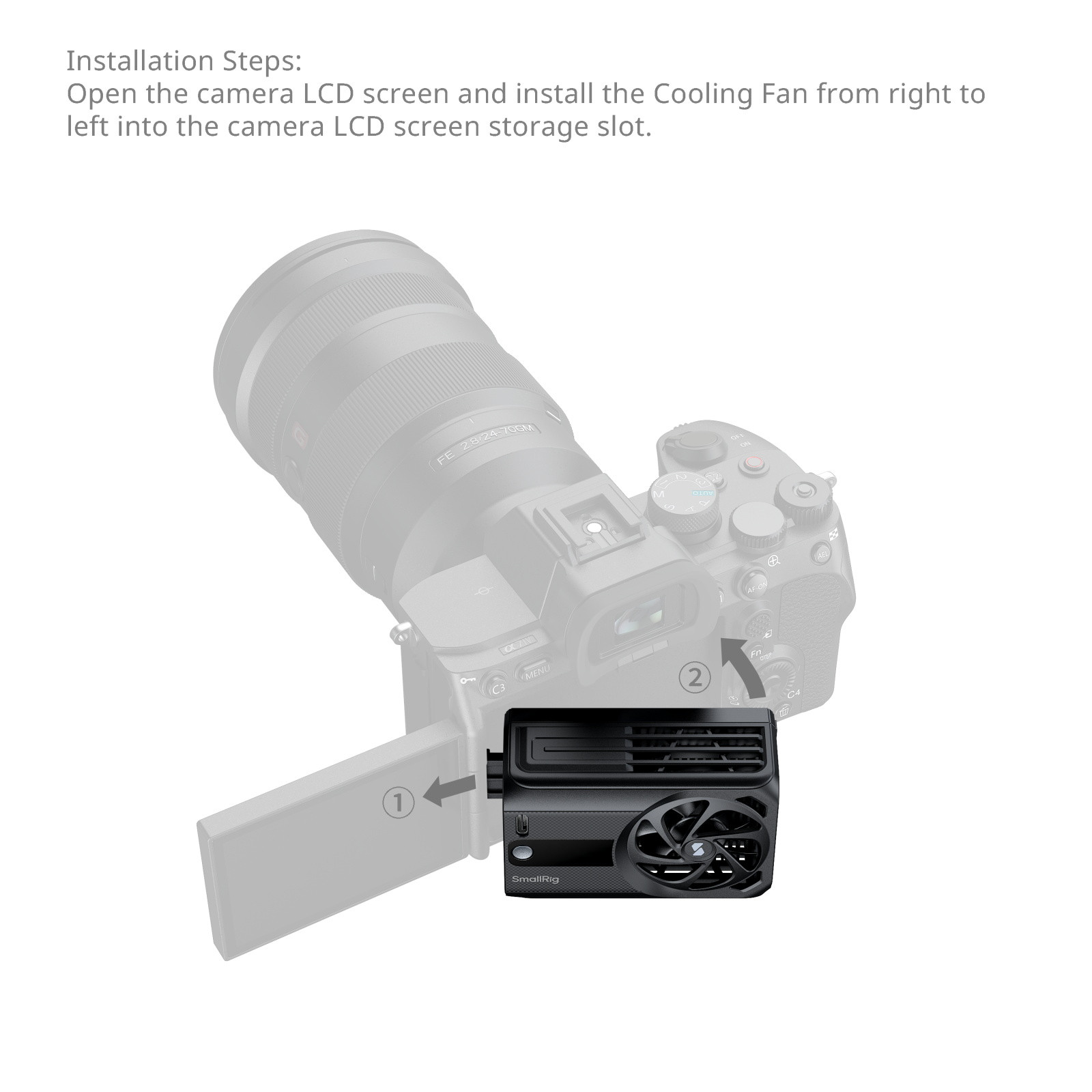 SmallRig Cooling Fan for Mirrorless Cameras (Hybrid Cooling) 5328