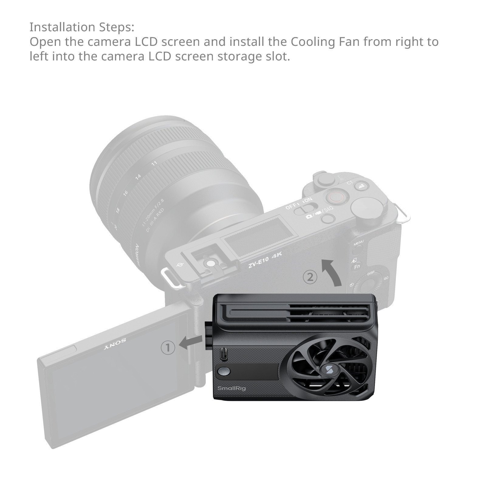 SmallRig Cooling Fan for Mirrorless Cameras (Basic Fan) 5329