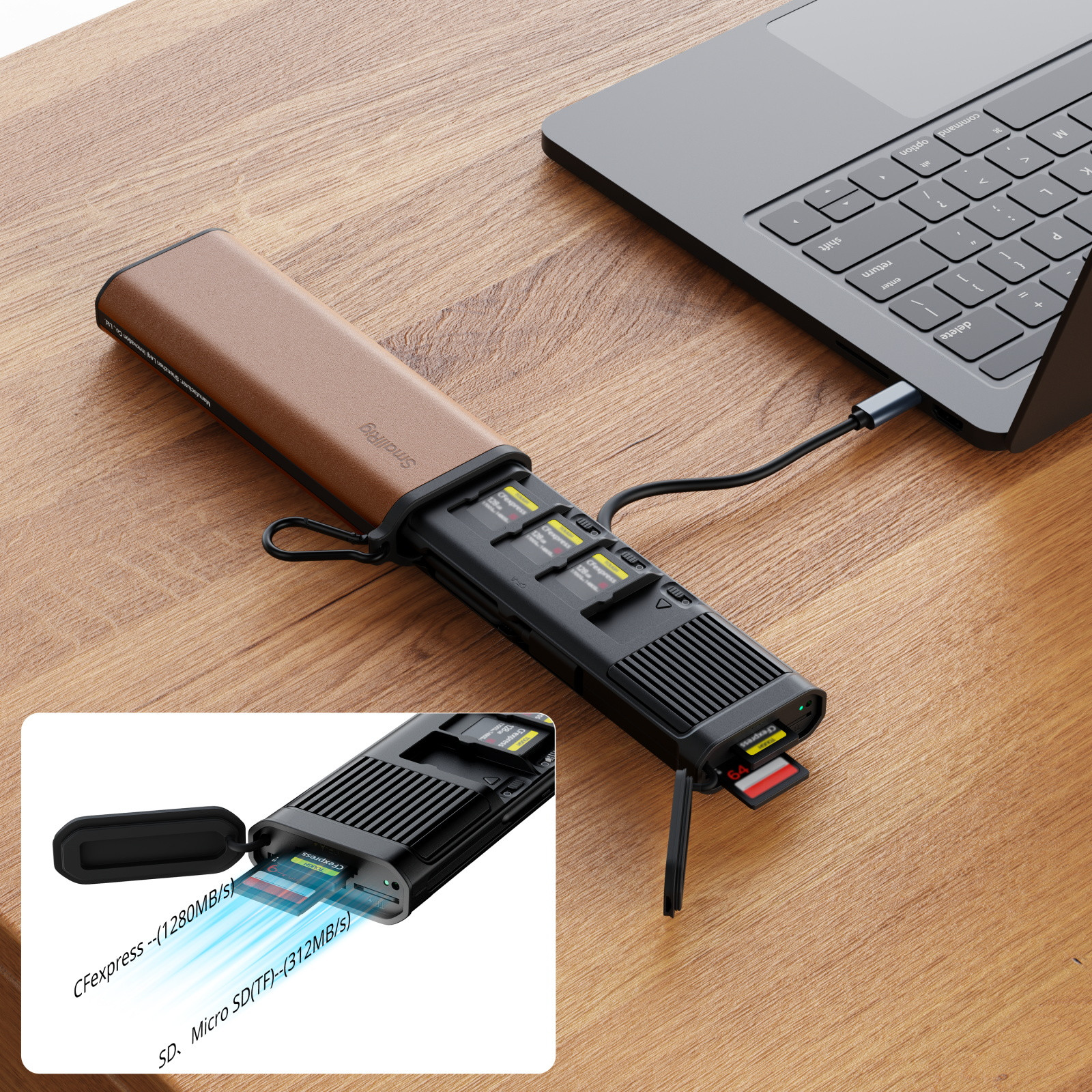 SmallRig Multifunctional Card Reader & Storage Case (CFexpress Type A) 5361