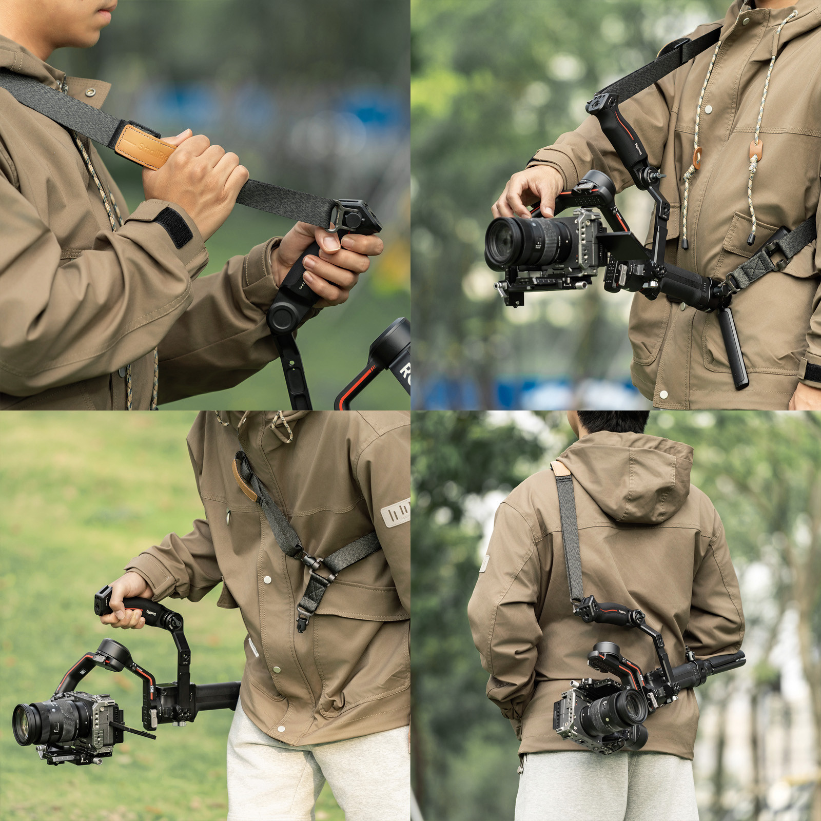 SmallRig Weight-Reducing Shoulder Strap for DJI RS 4 / RS 4 Pro / RS 4 Mini / RS 3 / RS 3 Pro / RS 3 Mini / RS 2 5362