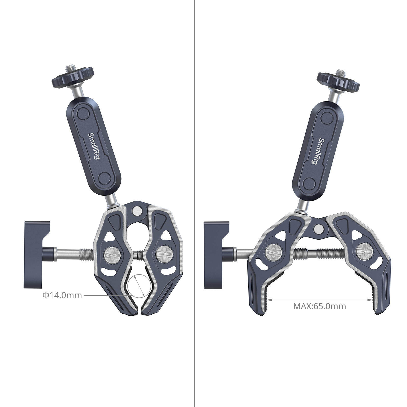 SmallRig Crab-Shaped Clamp with Ballhead Magic Arm 5373