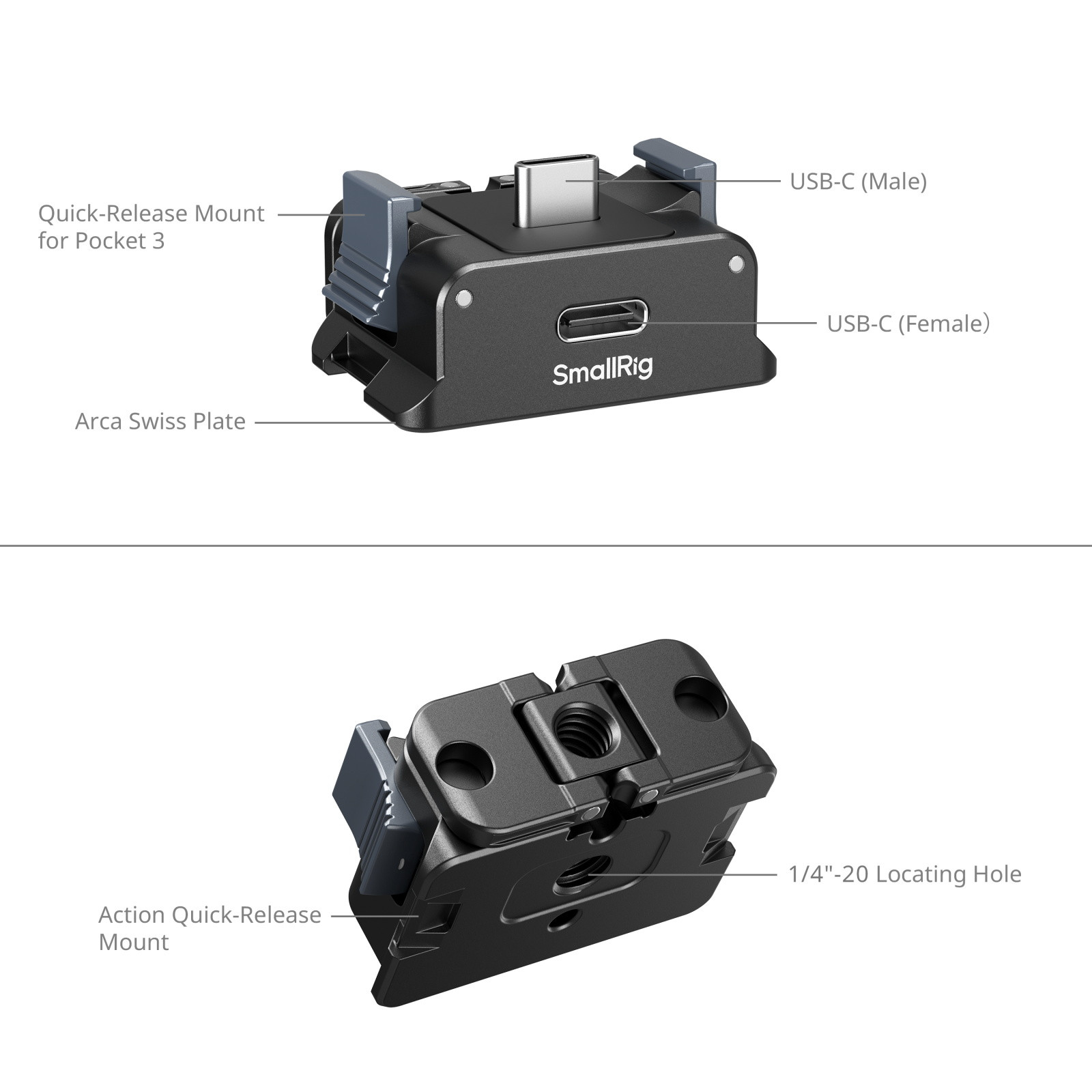 SmallRig Battery Adapter Plate for DJI Osmo Pocket 3 5376