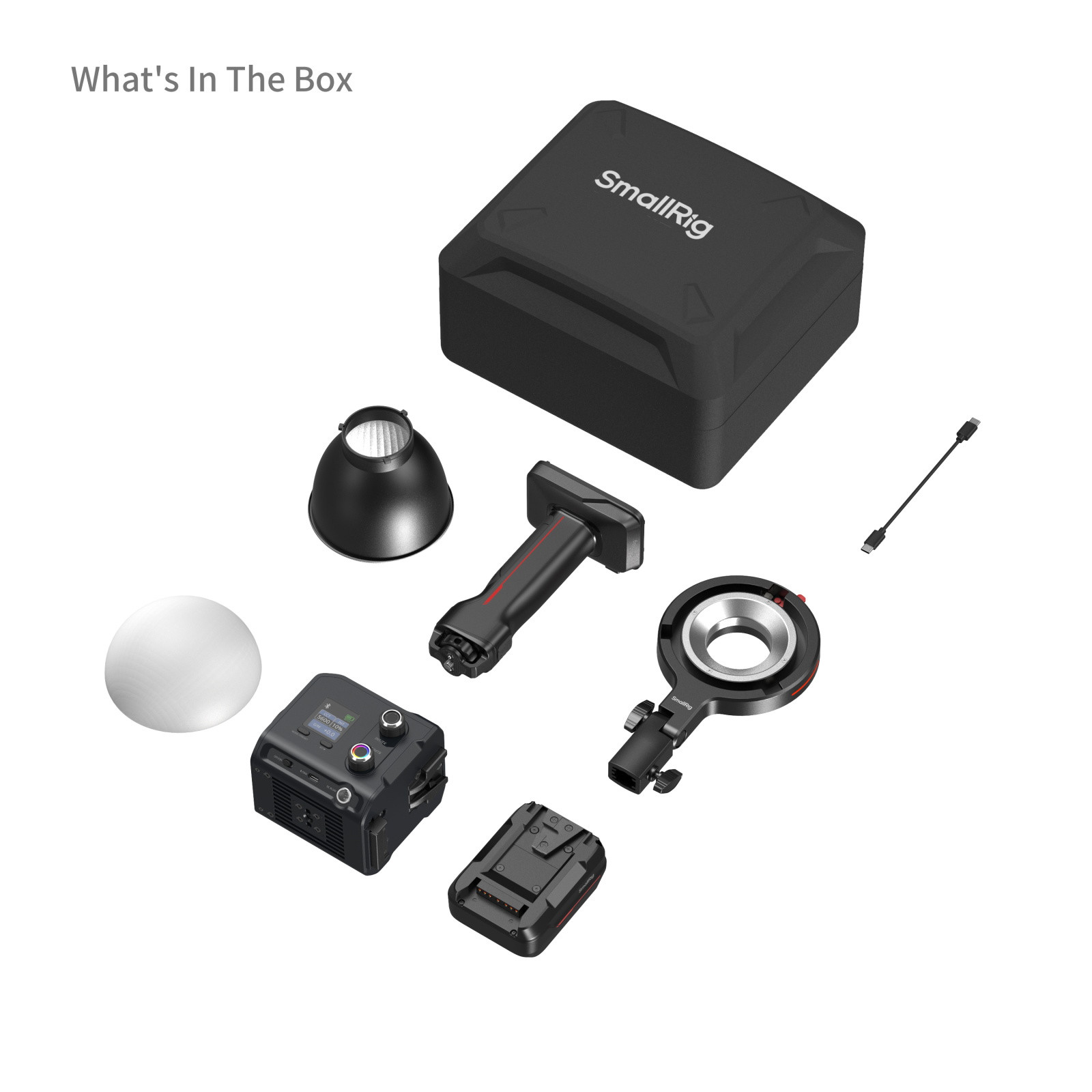 SmallRig RC 100C COB LED Video Light Kit (Ink Blue / With Battery Grip Handle) 5383