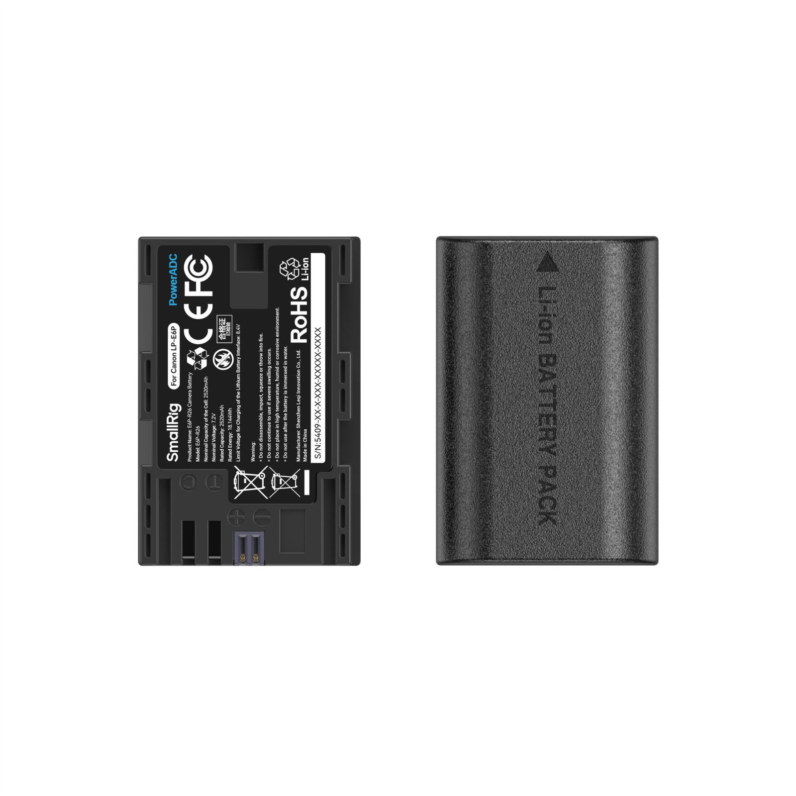 SmallRig Camera Battery and Charger Kit for Canon LP-E6P 5409
