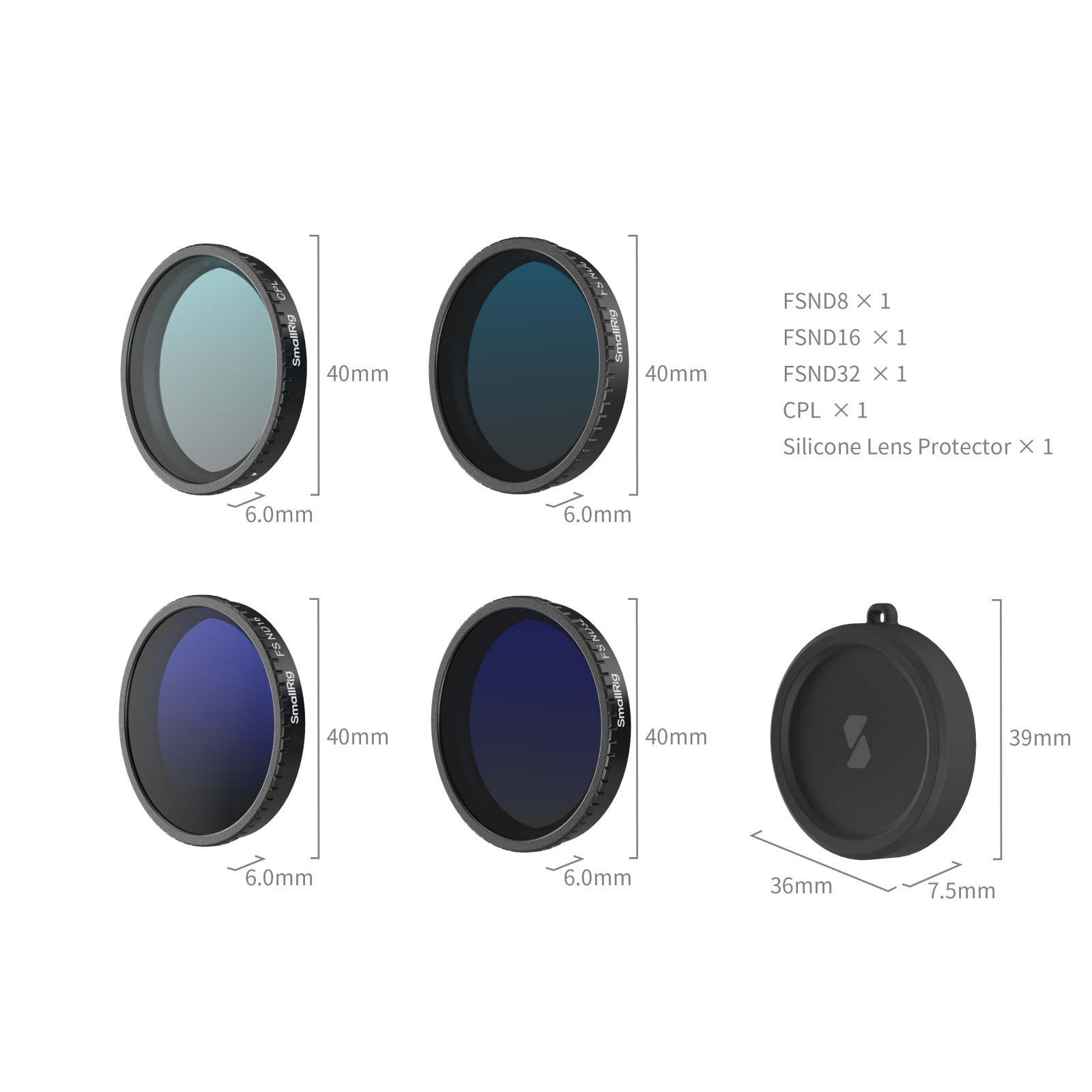SmallRig ND Filter Kit for DJI Osmo Action 5 Pro / 4 5411
