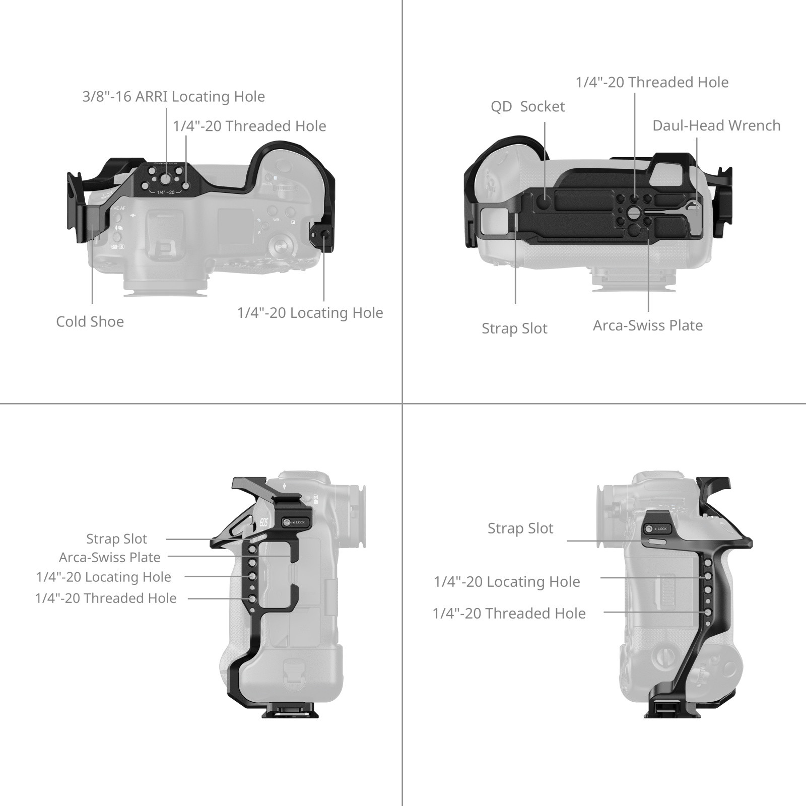 SmallRig Cage for Canon EOS R1 5413