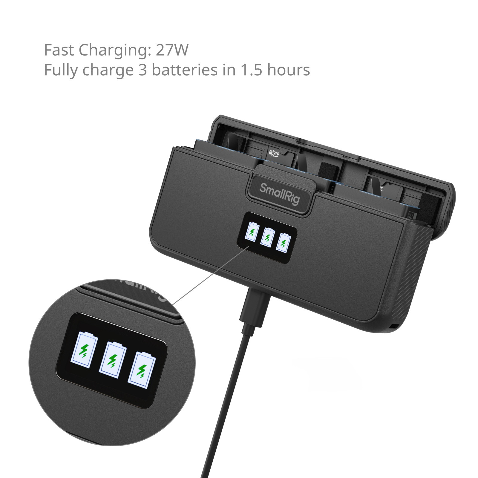 SmallRig Camera Battery Charger for GoPro 9/10/11/12 5418