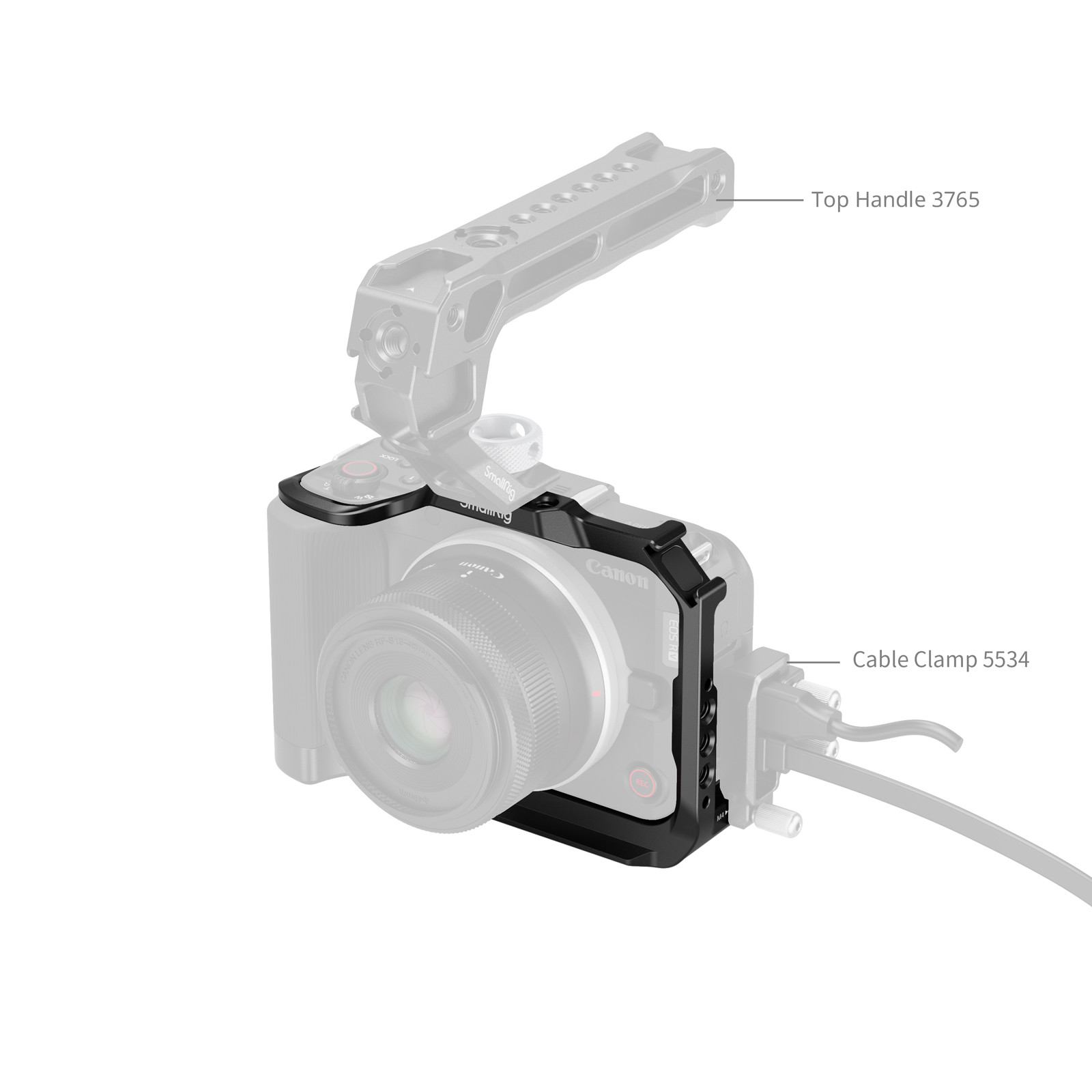 SmallRig Cage for Canon EOS R50 V (Black) 5427