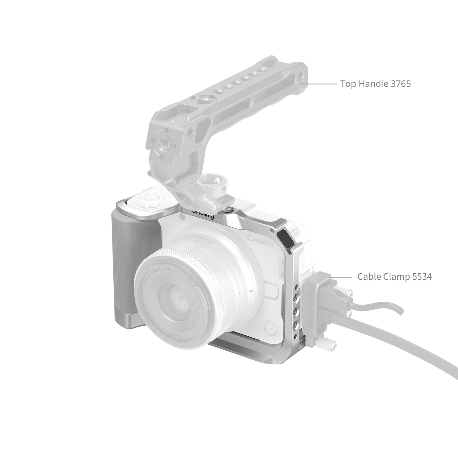 SmallRig Cage for Canon EOS R50 V (Silver) 5428