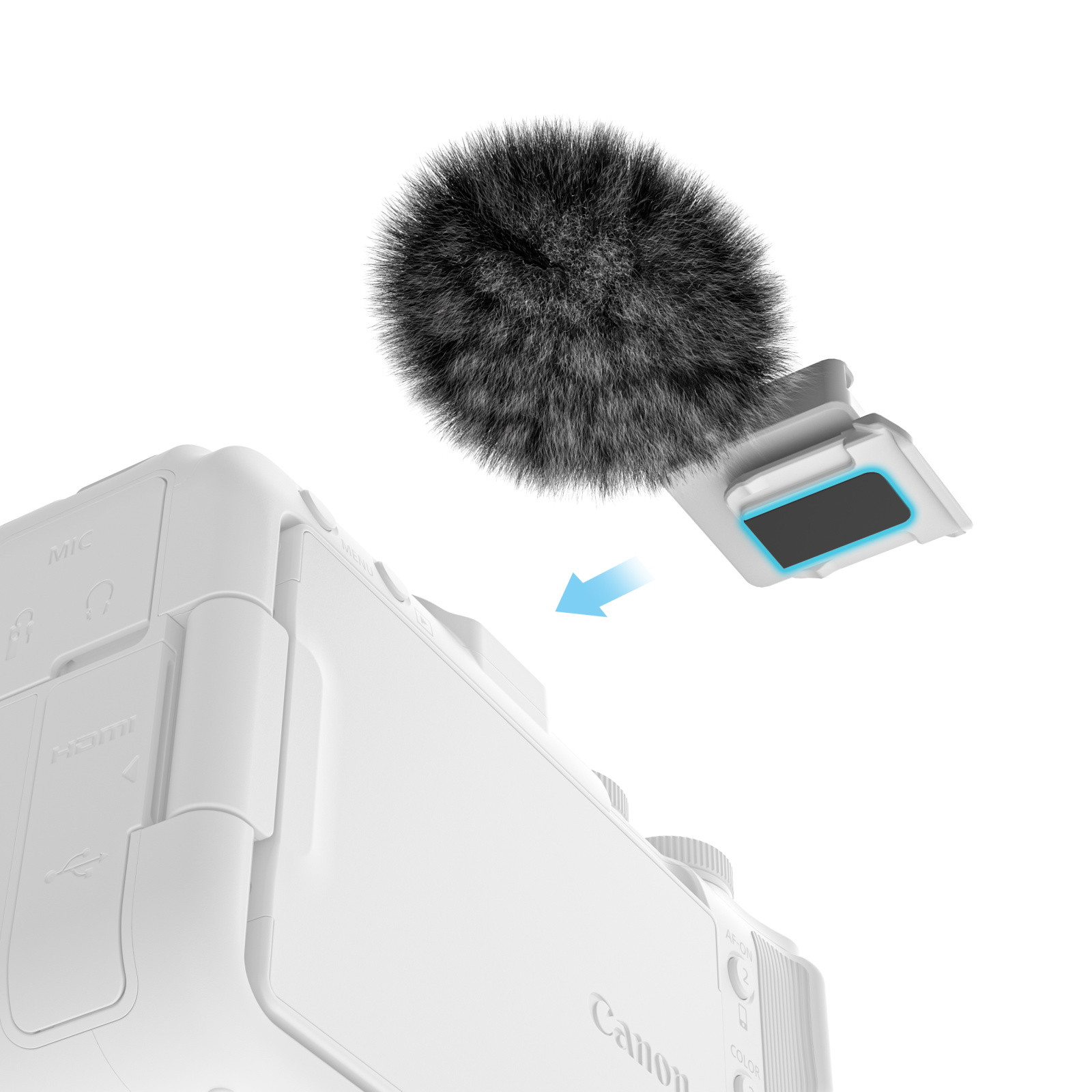 SmallRig Furry Windscreen Kit for Canon EOS R50 V (2pcs) 5434