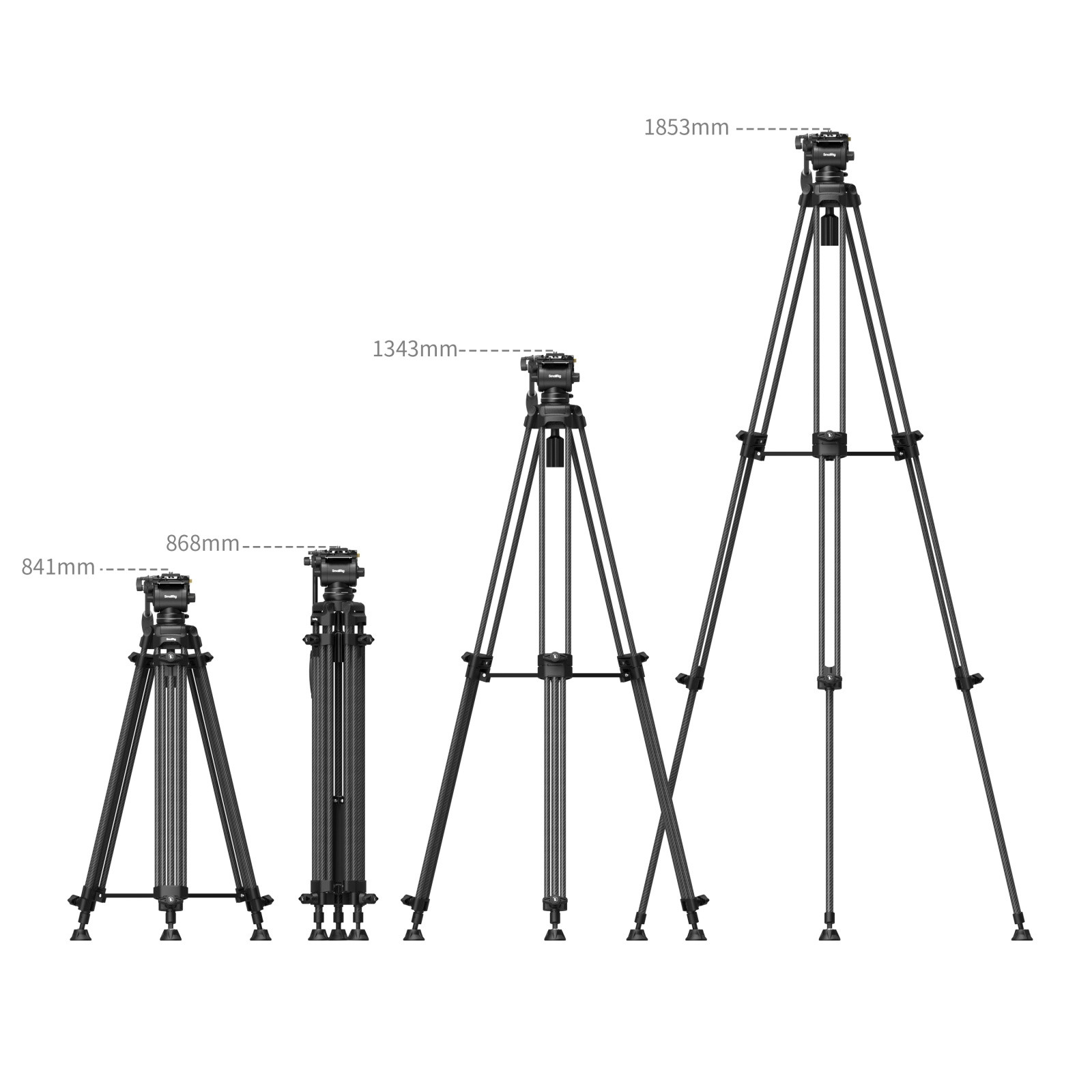 SmallRig AD14 Heavy-Duty Carbon Fiber Tripod 5441