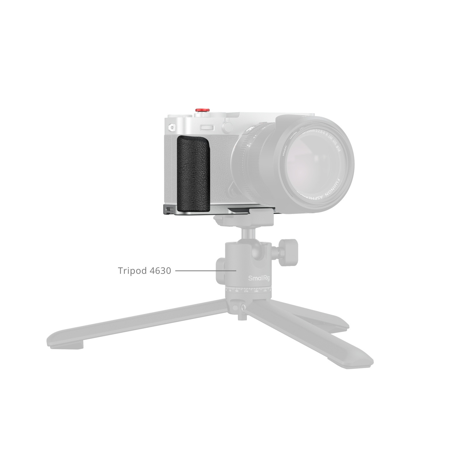 SmallRig L-Shaped Mount Plate with Silicone Handle for FUJIFILM X-E5 (Silver) 5447