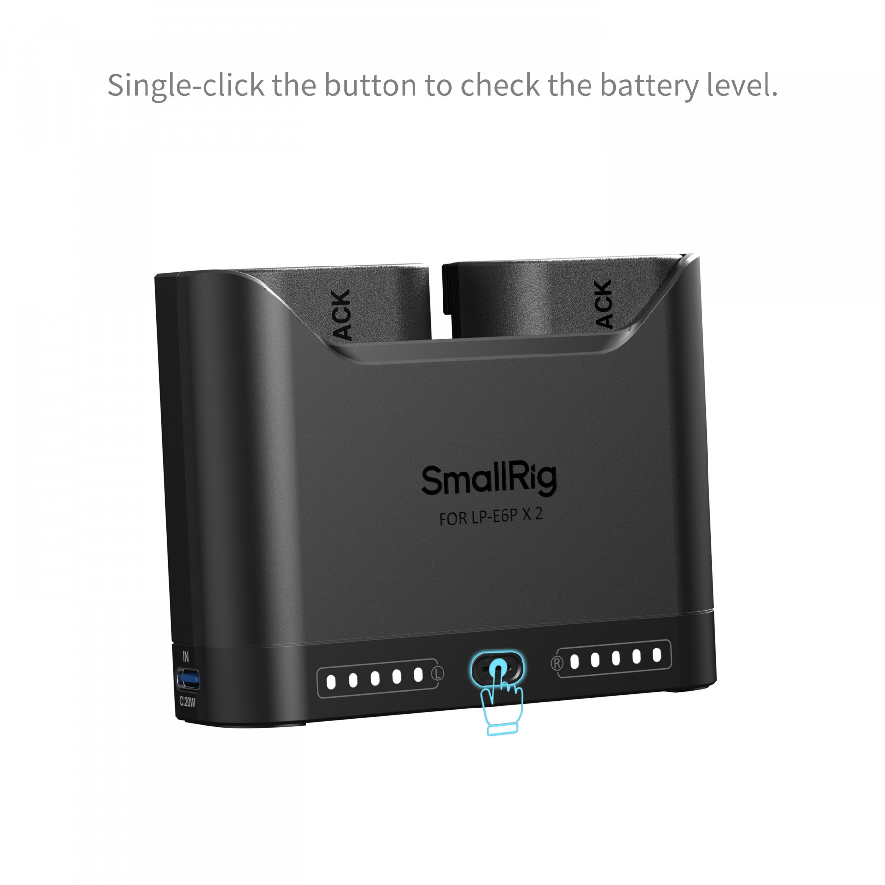 SmallRig Turbo Charging Kit for LP-E6P Camera Batteries 5485