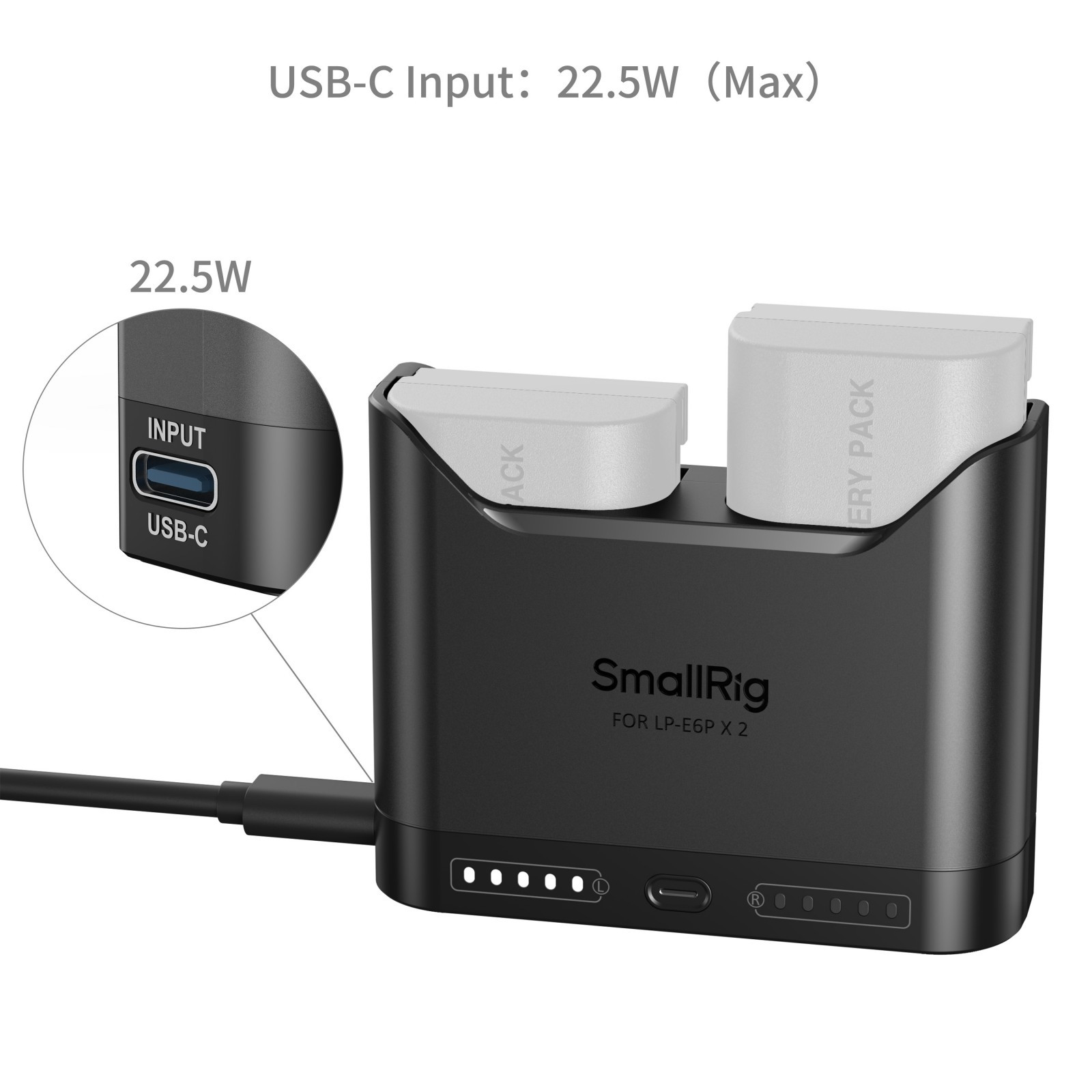 SmallRig Camera Battery Charger for LP-E6P 5490