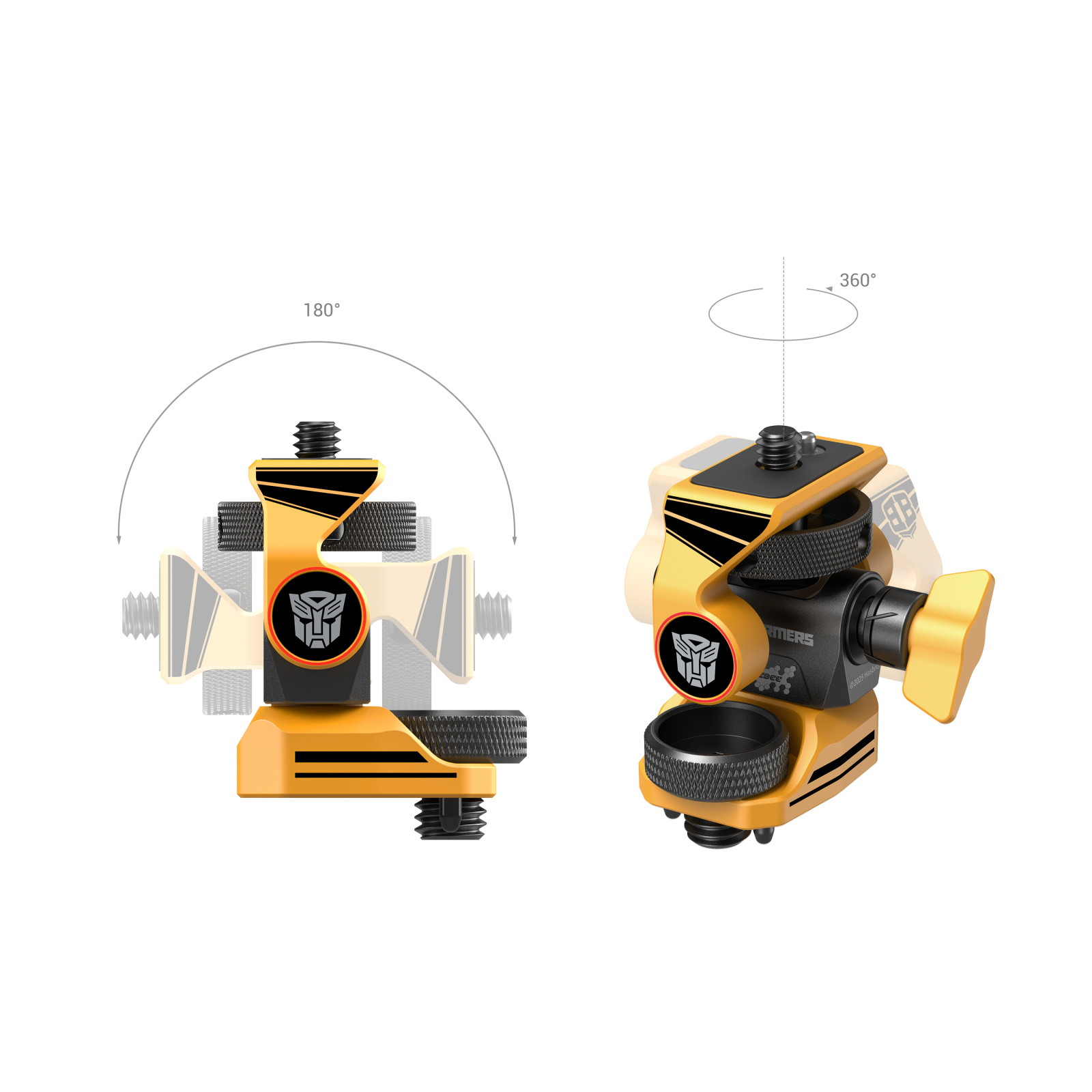 SmallRig Adjustable Monitor Support Compatible with ARRI 3/8''-16 Screws (BumbleBee Edition) 5520