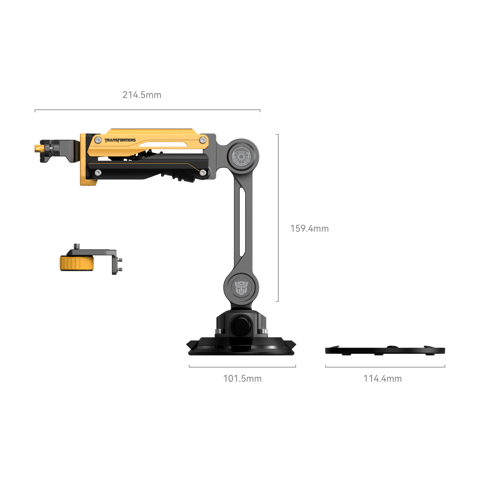 SmallRig mini Shock Absorber Arm for DJI Osmo Pocket 3 / GoPro HERO13 / Insta360 X4 (BumbleBee Edition) 5528