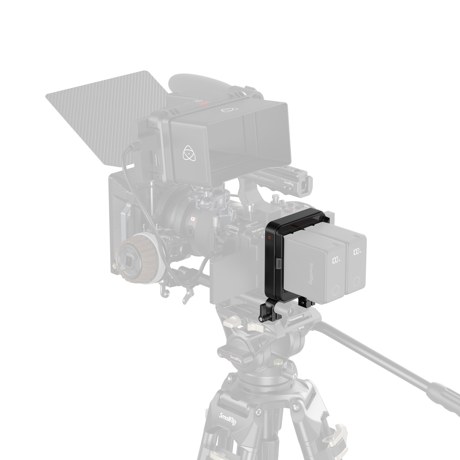 SmallRig Adapter Plate Kit for NP-F Type Batteries for 15mm LWS Rods (Supports UPS) 5537