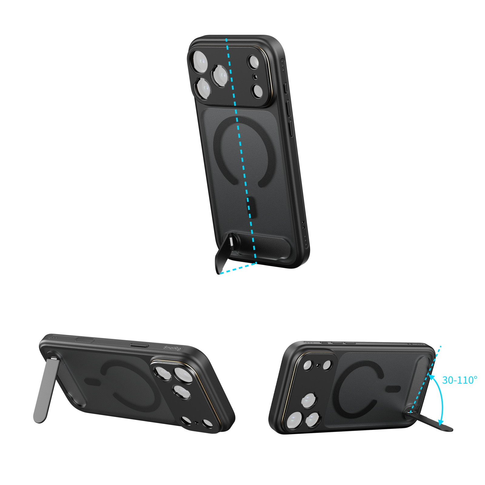 SmallRig FilMov Lightweight Photography Phone Case for iPhone 17 Pro Max (Black) 5551