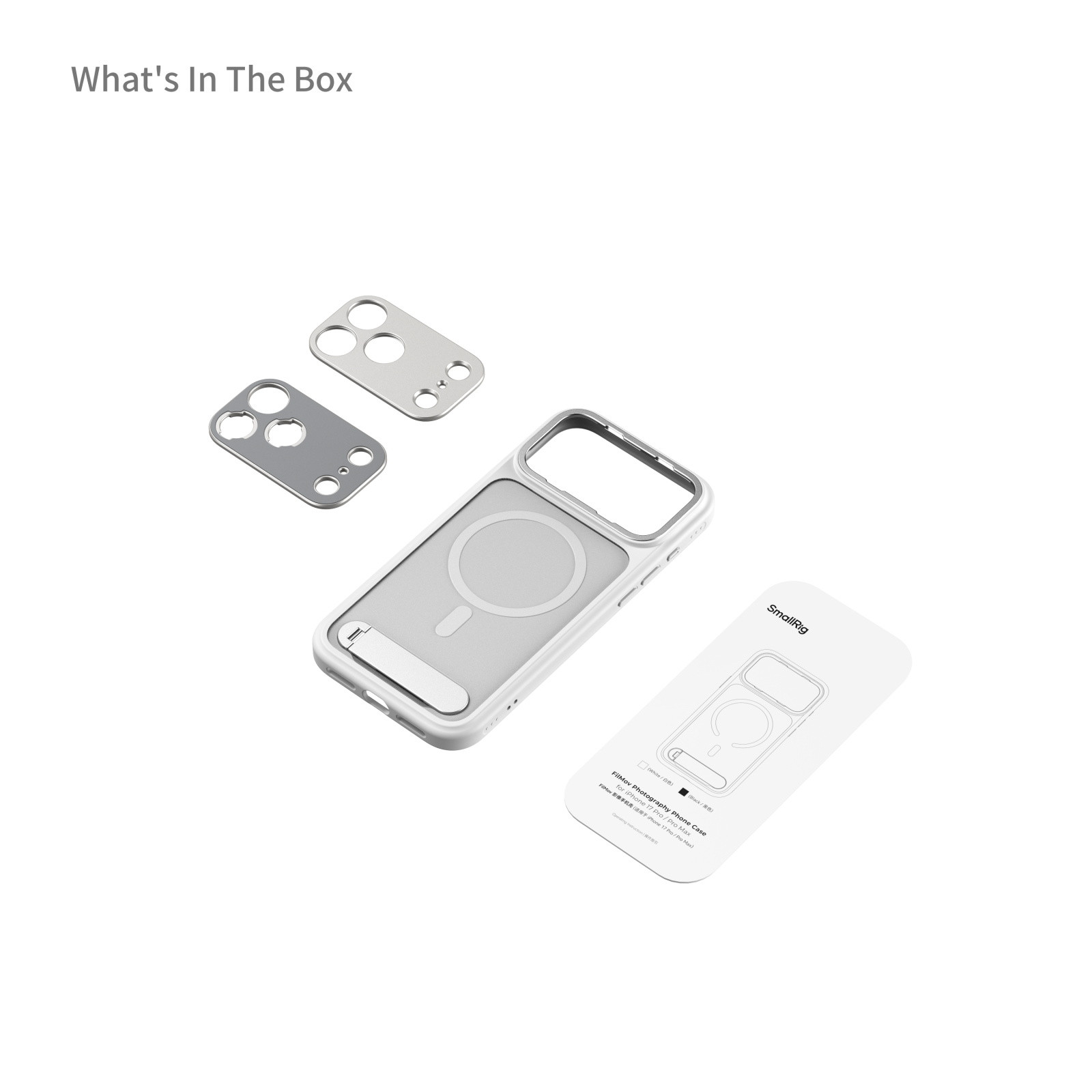 SmallRig FilMov Lightweight Photography Phone Case for iPhone 17 Pro (White) 5550