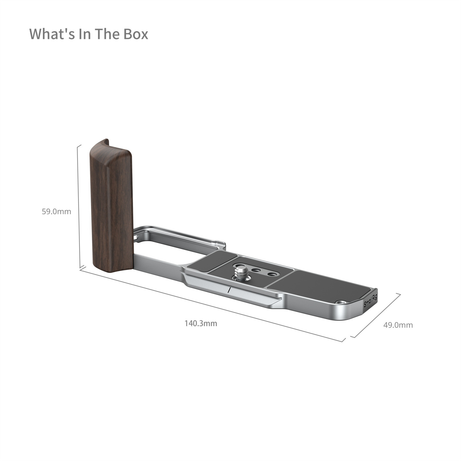 SmallRig L-Shaped Mount Plate with Wooden Handle for OM SYSTEM OM-3 5563