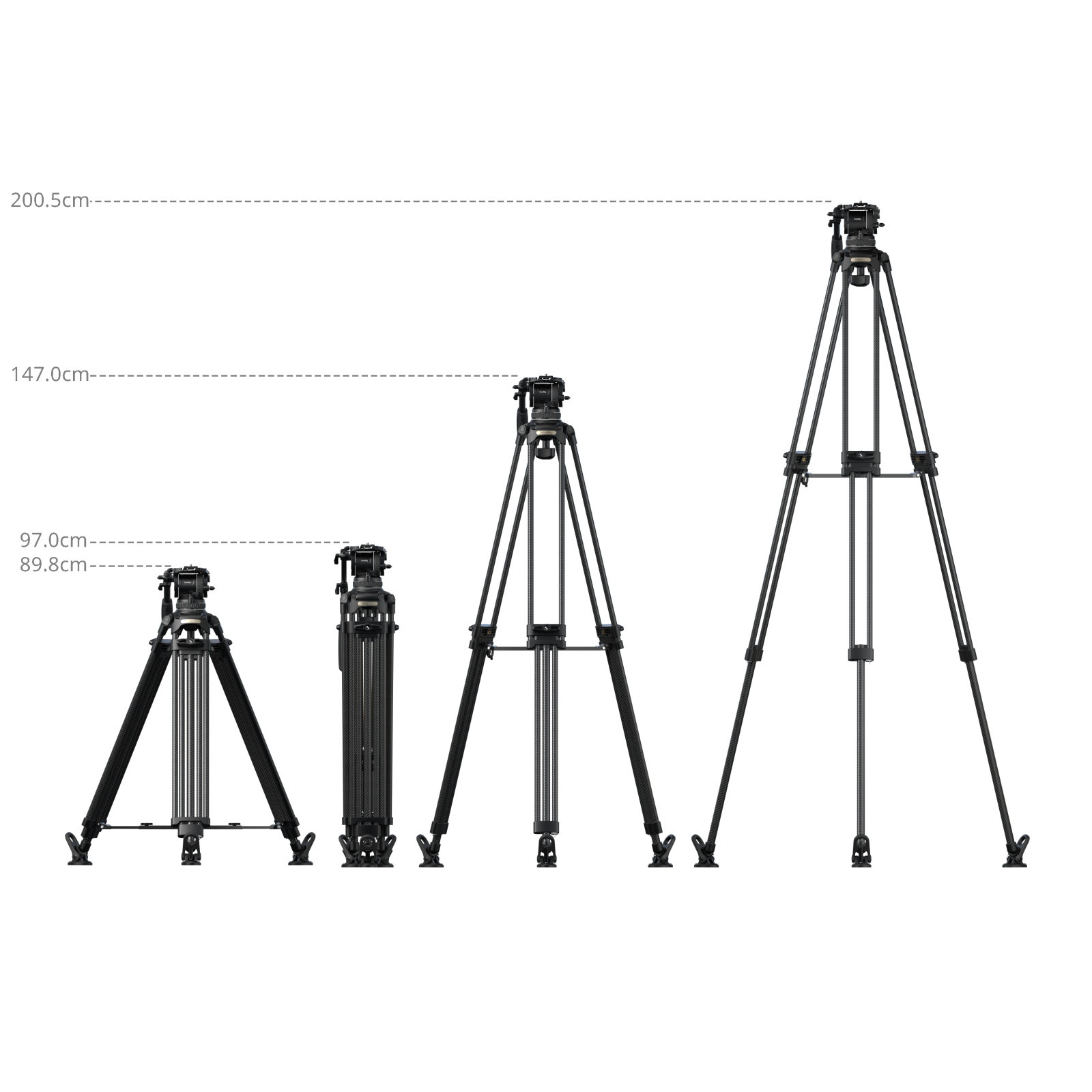 SmallRig FSD18 FreeSpeed Heavy-Duty Carbon Fiber Tripod 5578