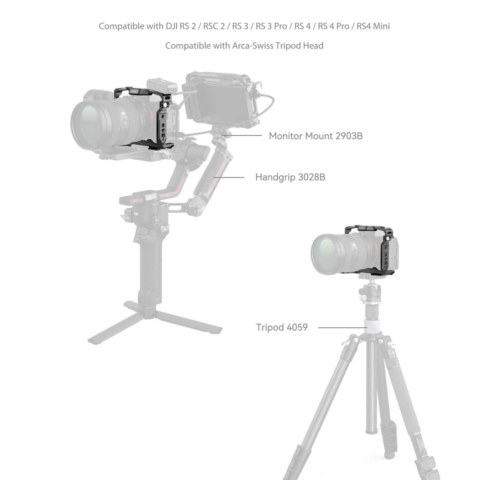 SmallRig Cage with Airtag Slot for Sony Alpha 7R V / 7 IV / 7S III / 1 / 7R IV 5583