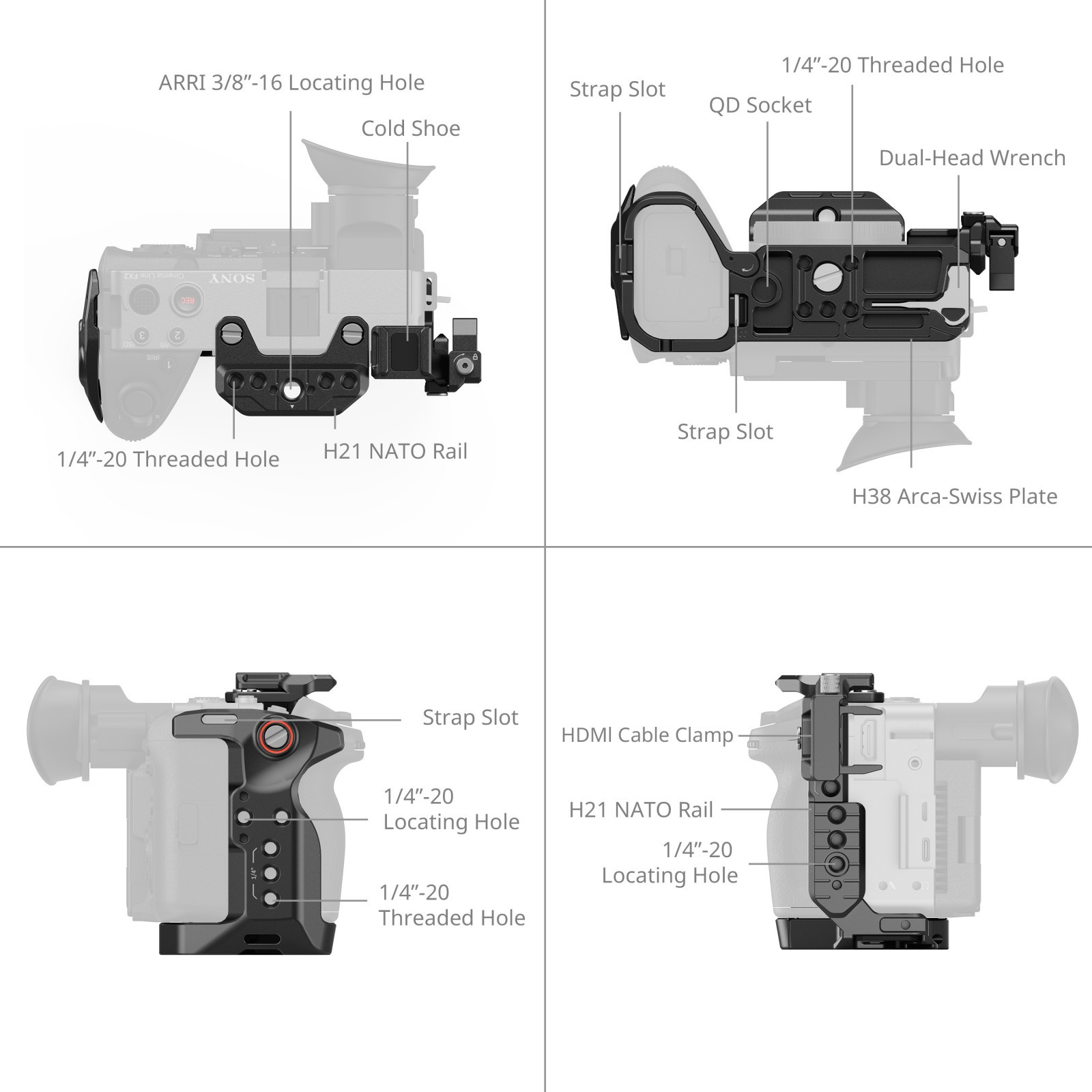 SmallRig Cage Kit for Sony FX2 5589