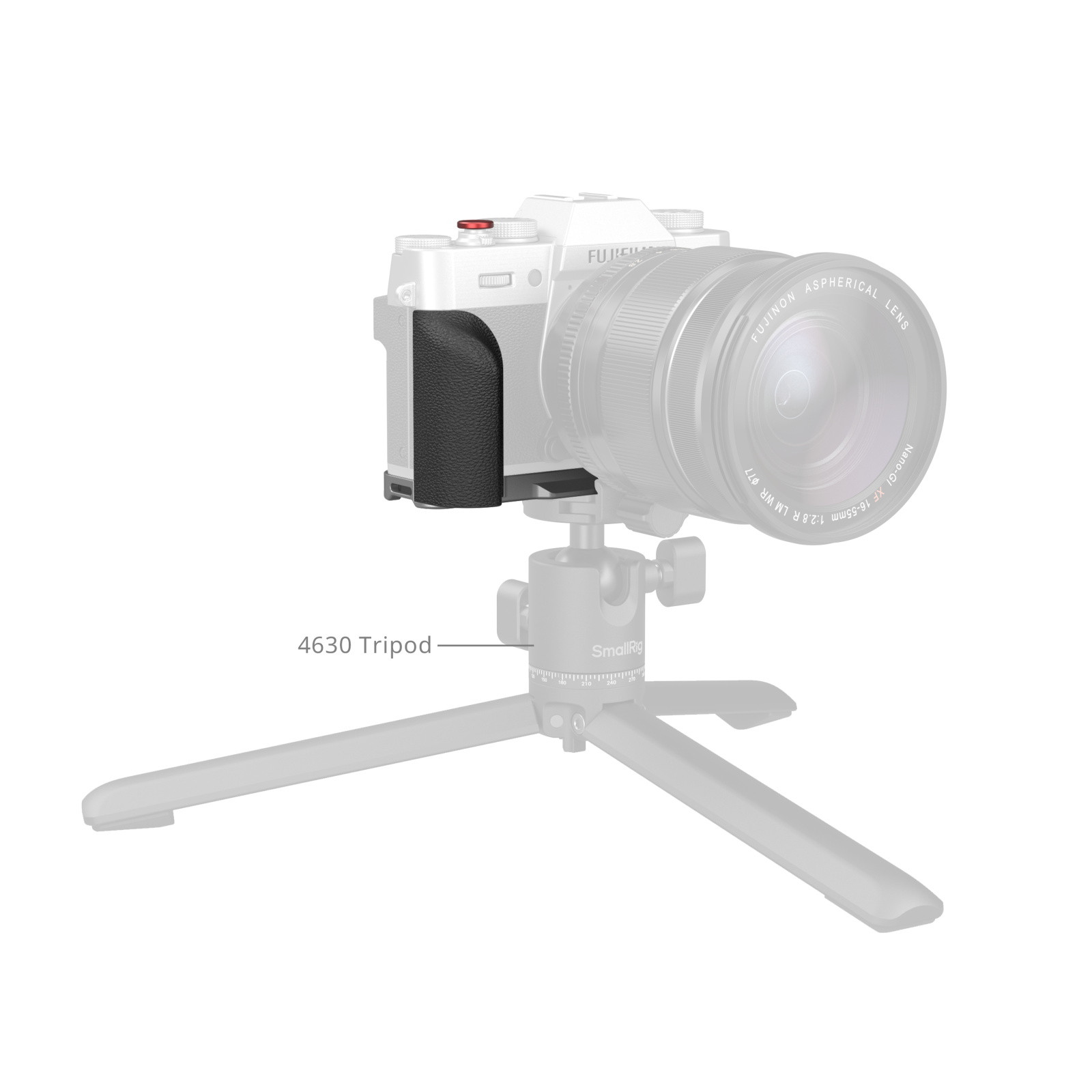 SmallRig L-Shaped Mount Plate with Silicone Handle for FUJIFILM X-T30 / X-T30 II / X-T30 III (Silver) 5664