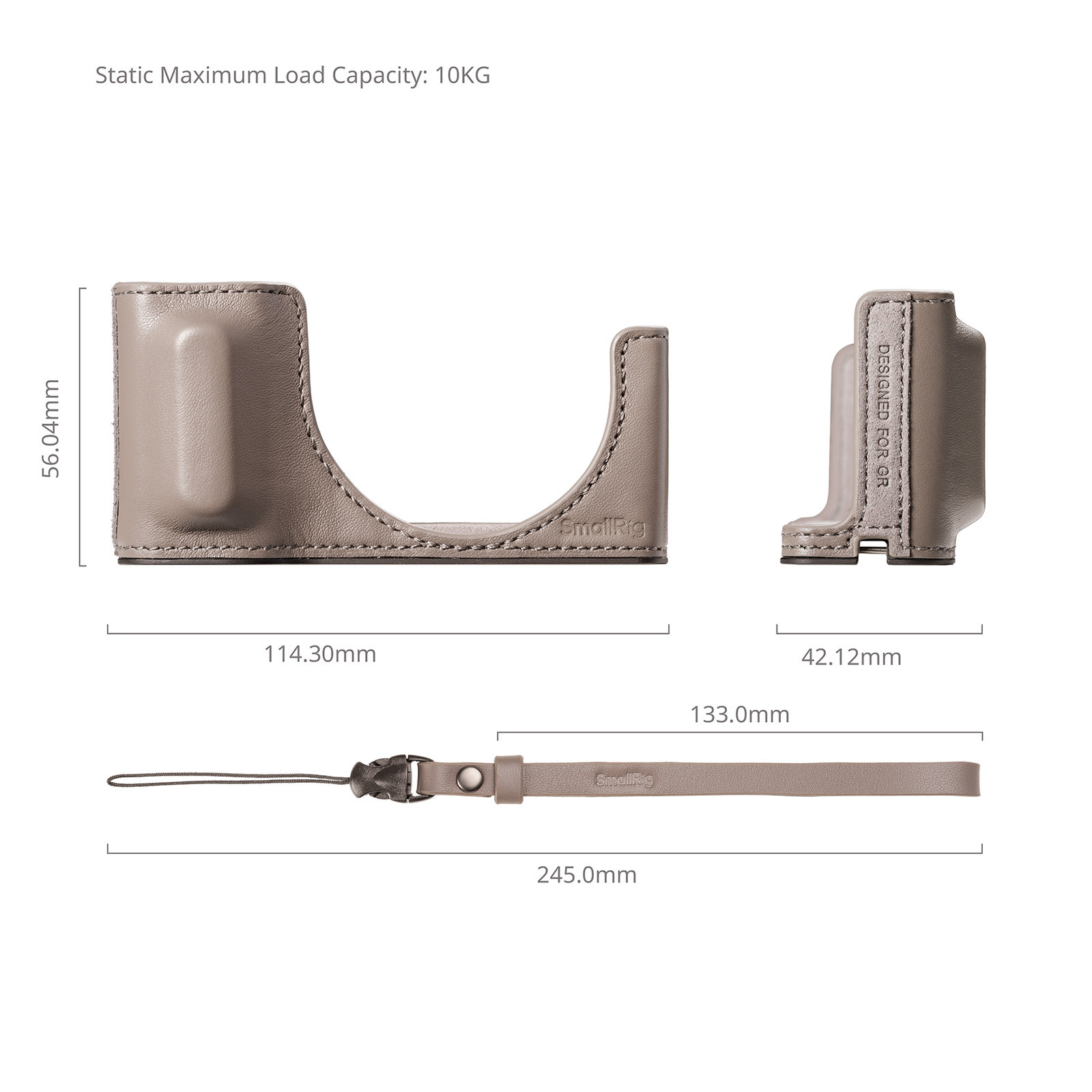 SmallRig Leather Case Kit for RICOH GR IV / GR III / GR IIIx / GR III HDF / GR IIIx HDF (Grey) 5677